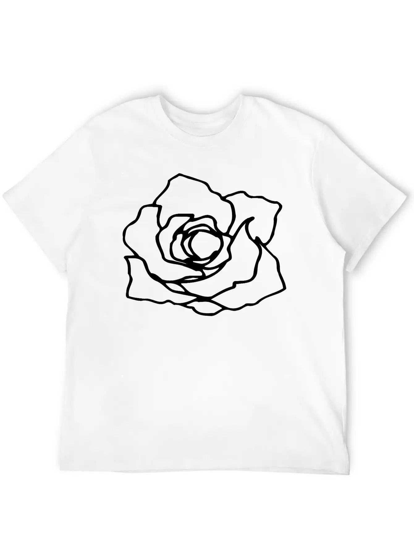 Rose Stylish Everyday T-Shirt – Unisex Basic Cotton Tee