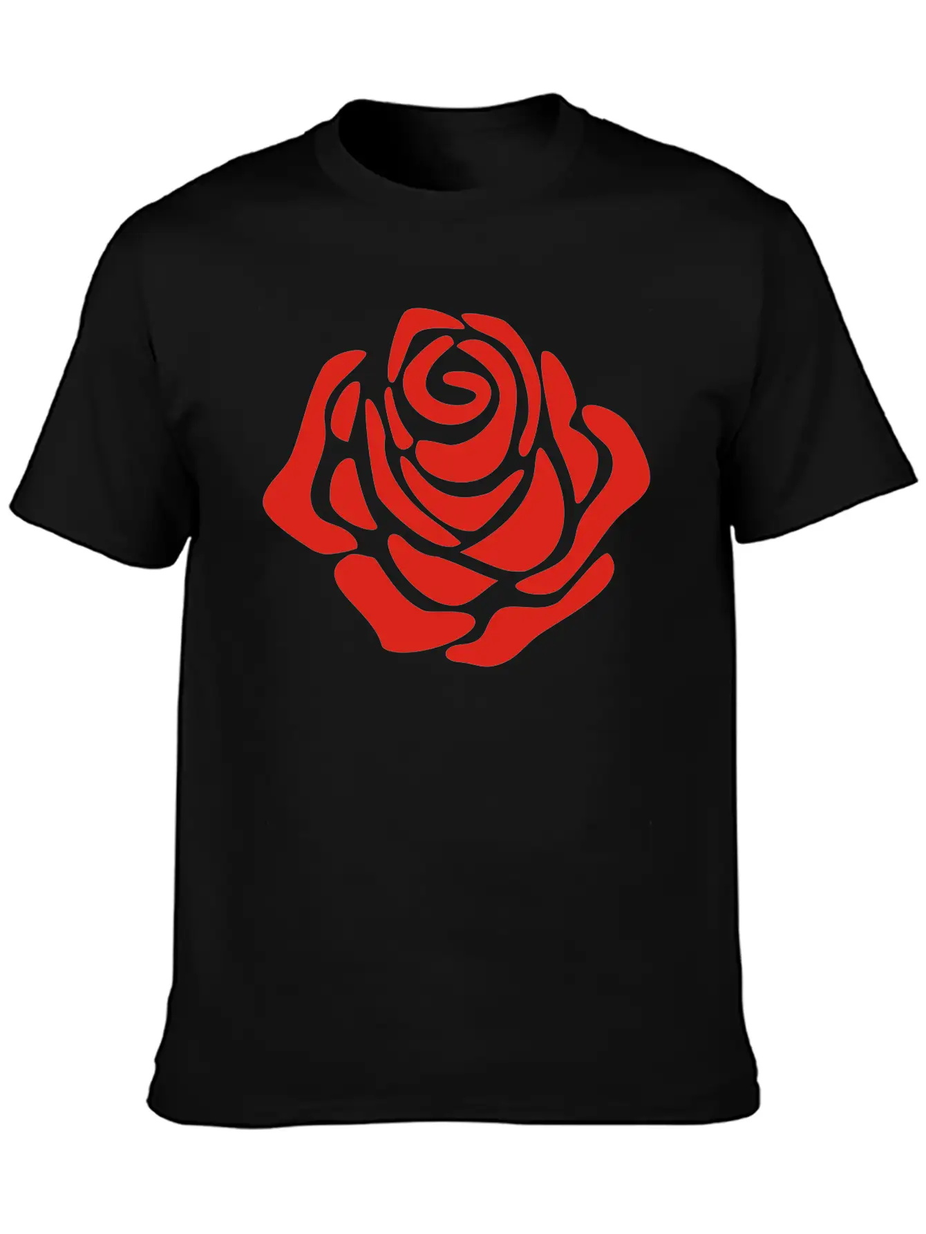 Rose Unisex Short Sleeve Soft Cotton T-Shirt – Casual Everyday Wear