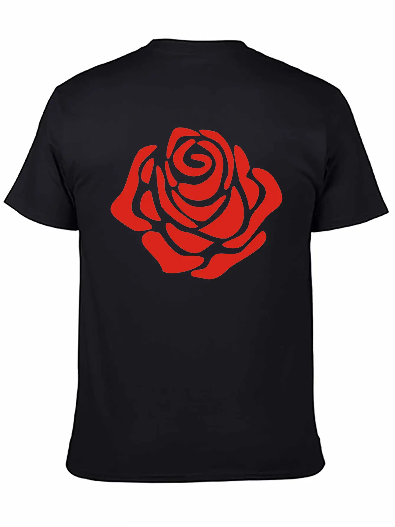 Rose Unisex Short Sleeve Soft Cotton T-Shirt – Casual Everyday Wear
