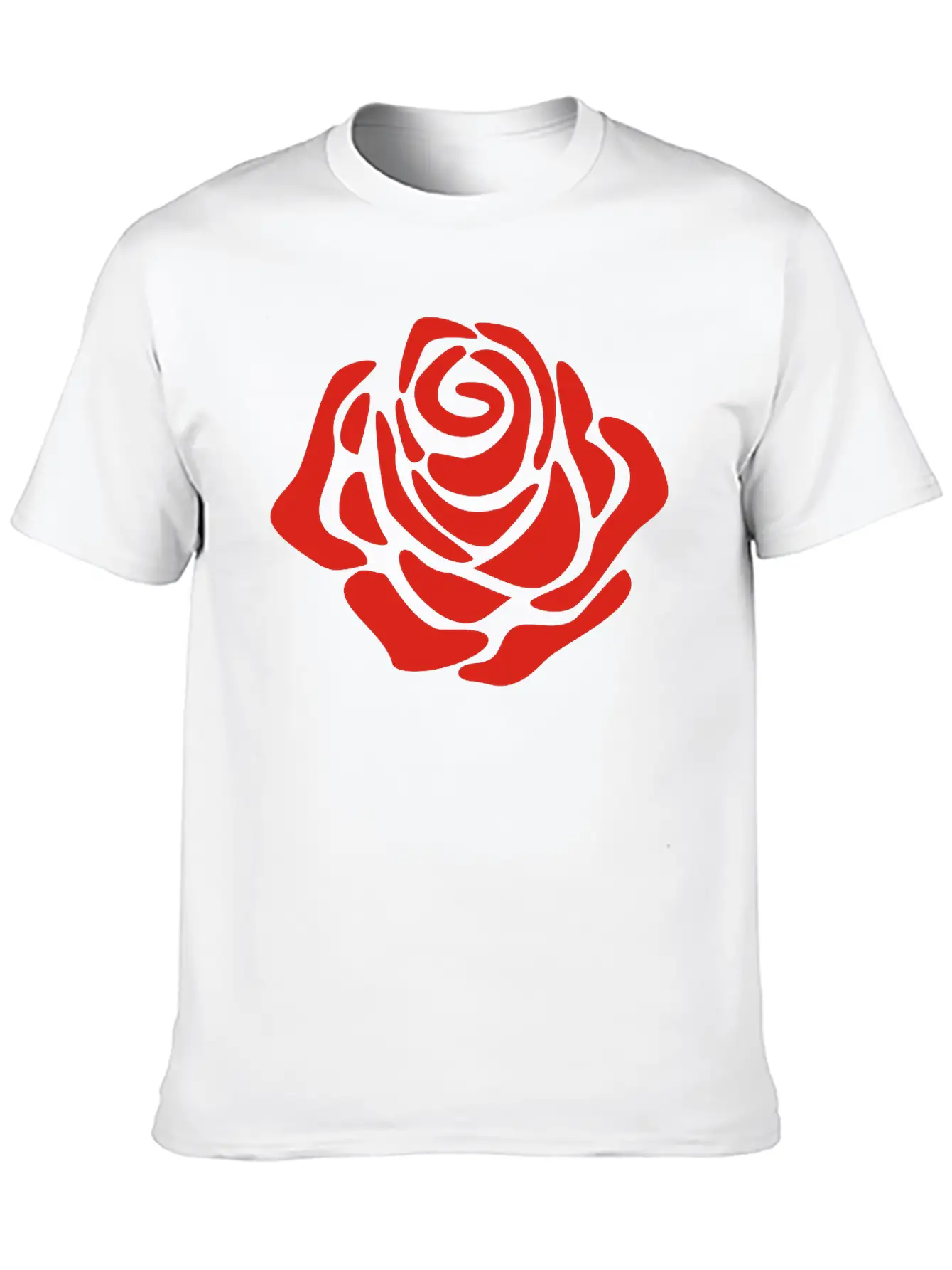 Rose Unisex Short Sleeve Soft Cotton T-Shirt – Casual Everyday Wear