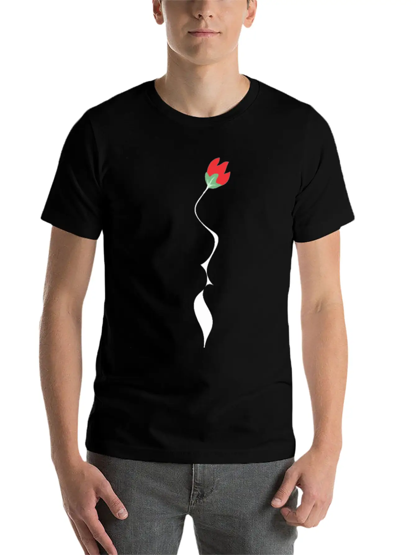 ROSES KISS Valentine Basic Graphic T-Shirt – Daily Comfort In Soft Cotton