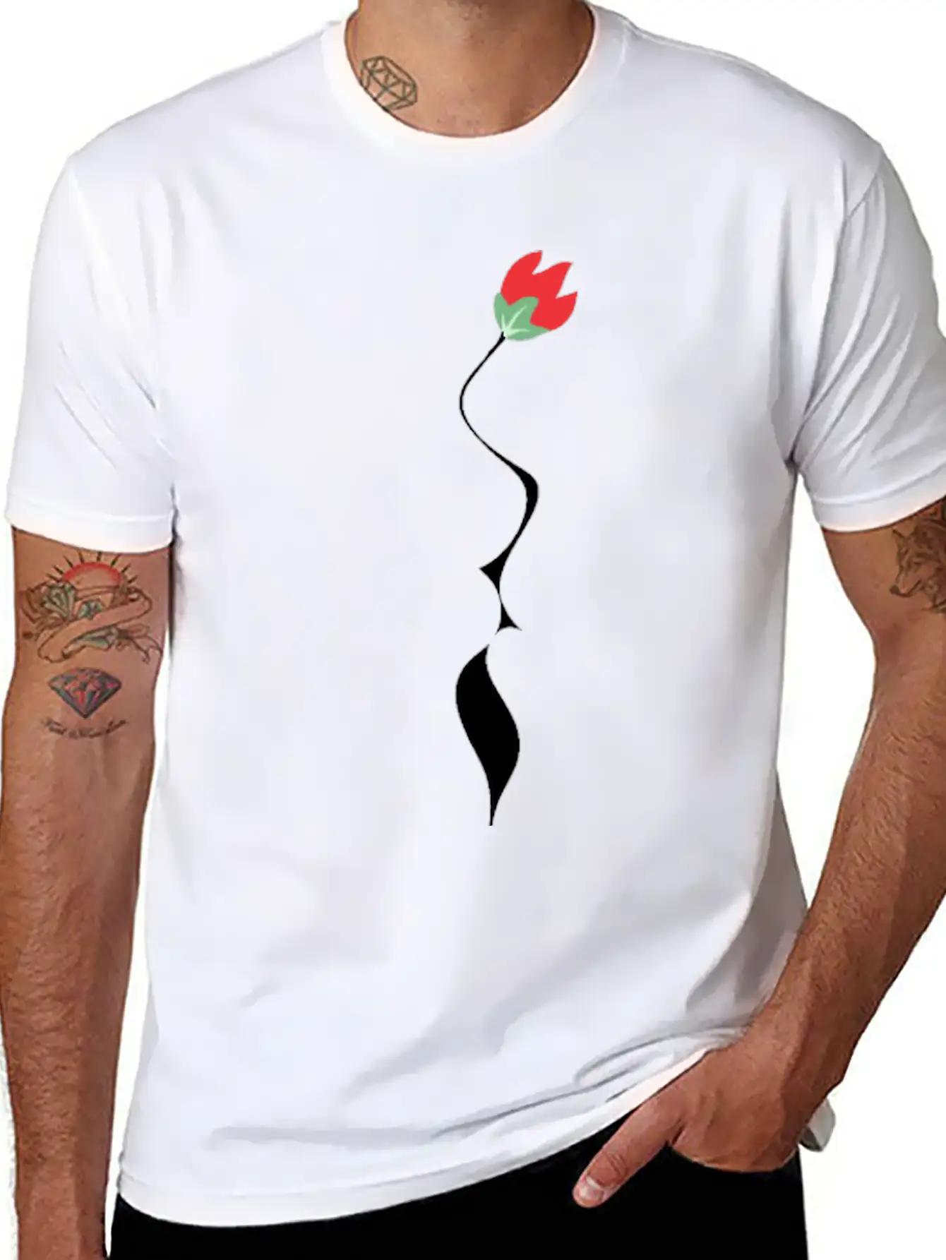 ROSES KISS Valentine Basic Graphic T-Shirt – Daily Comfort In Soft Cotton