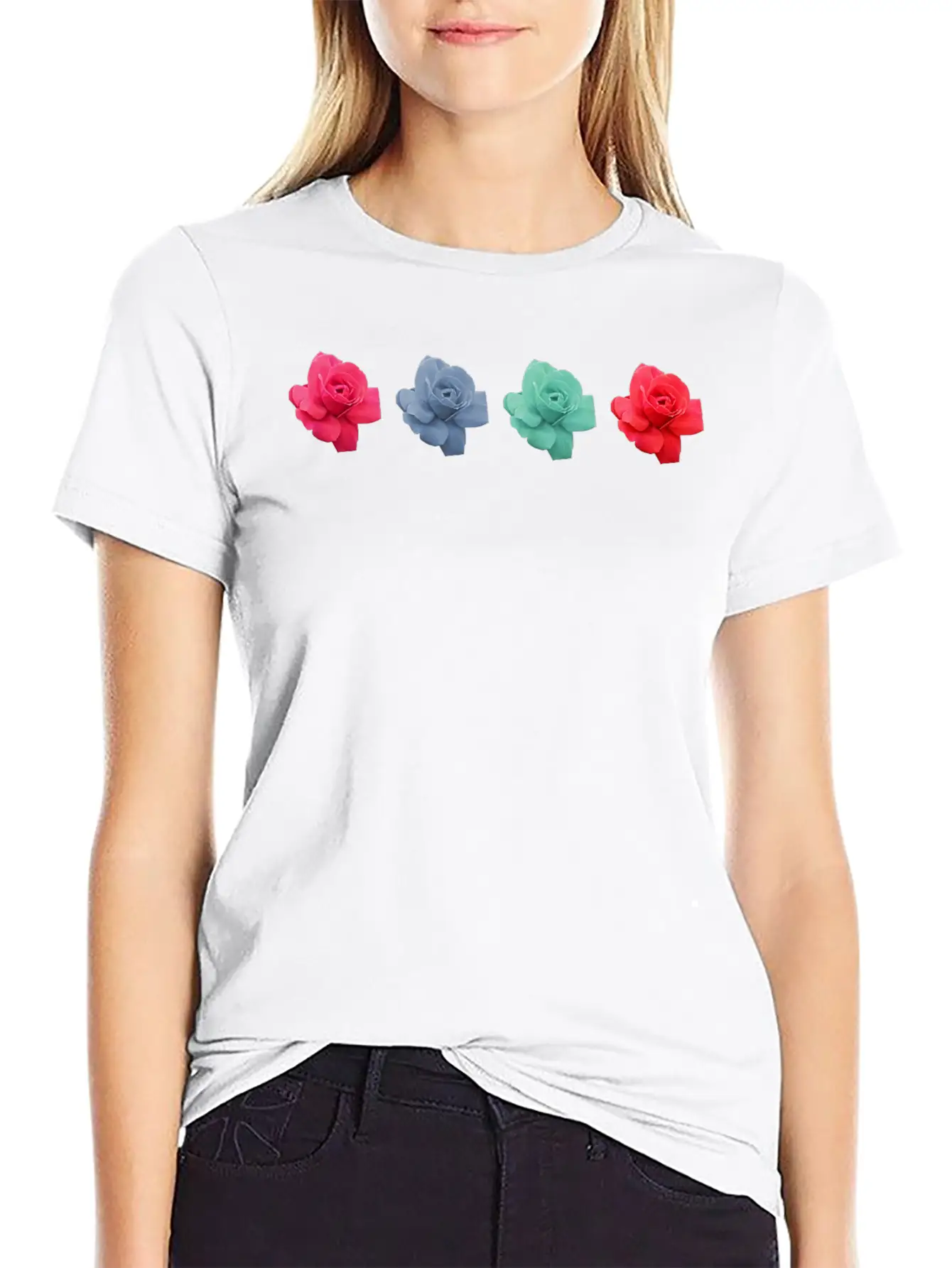 Roses Rosen Flowers Blumen Garden Garten Timeless Short Sleeve Tee – Comfy And Minimalist Design