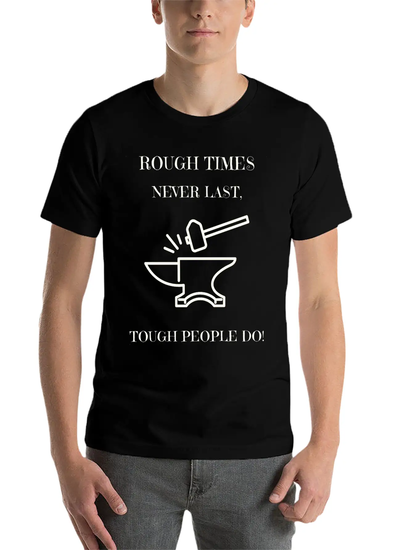 Rough Times Never Last Though People Do Timeless Short Sleeve Tee – Comfy And Minimalist Design