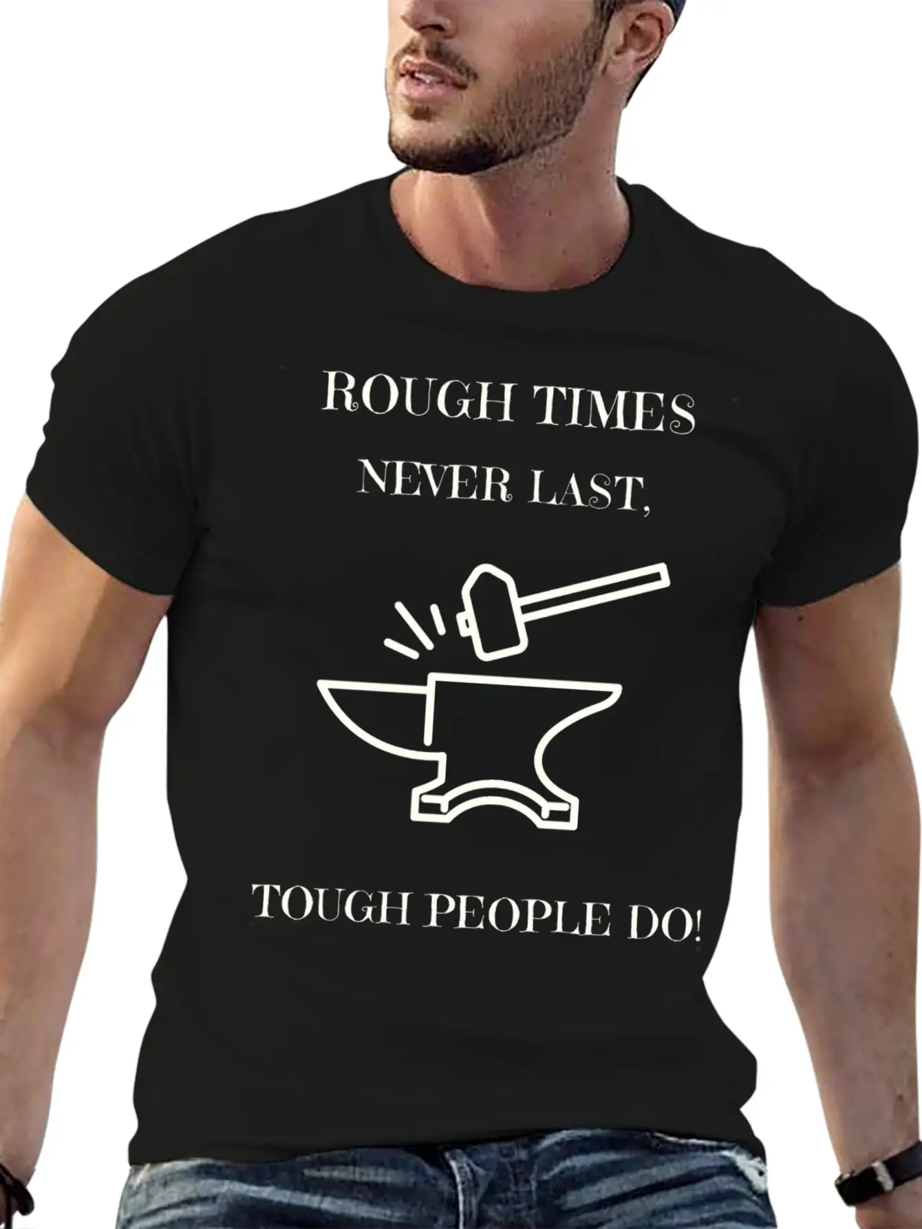 Rough Times Never Last Though People Do Timeless Short Sleeve Tee – Comfy And Minimalist Design