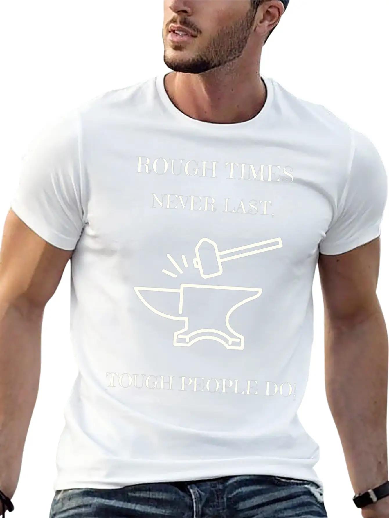 Rough Times Never Last Though People Do Timeless Short Sleeve Tee – Comfy And Minimalist Design