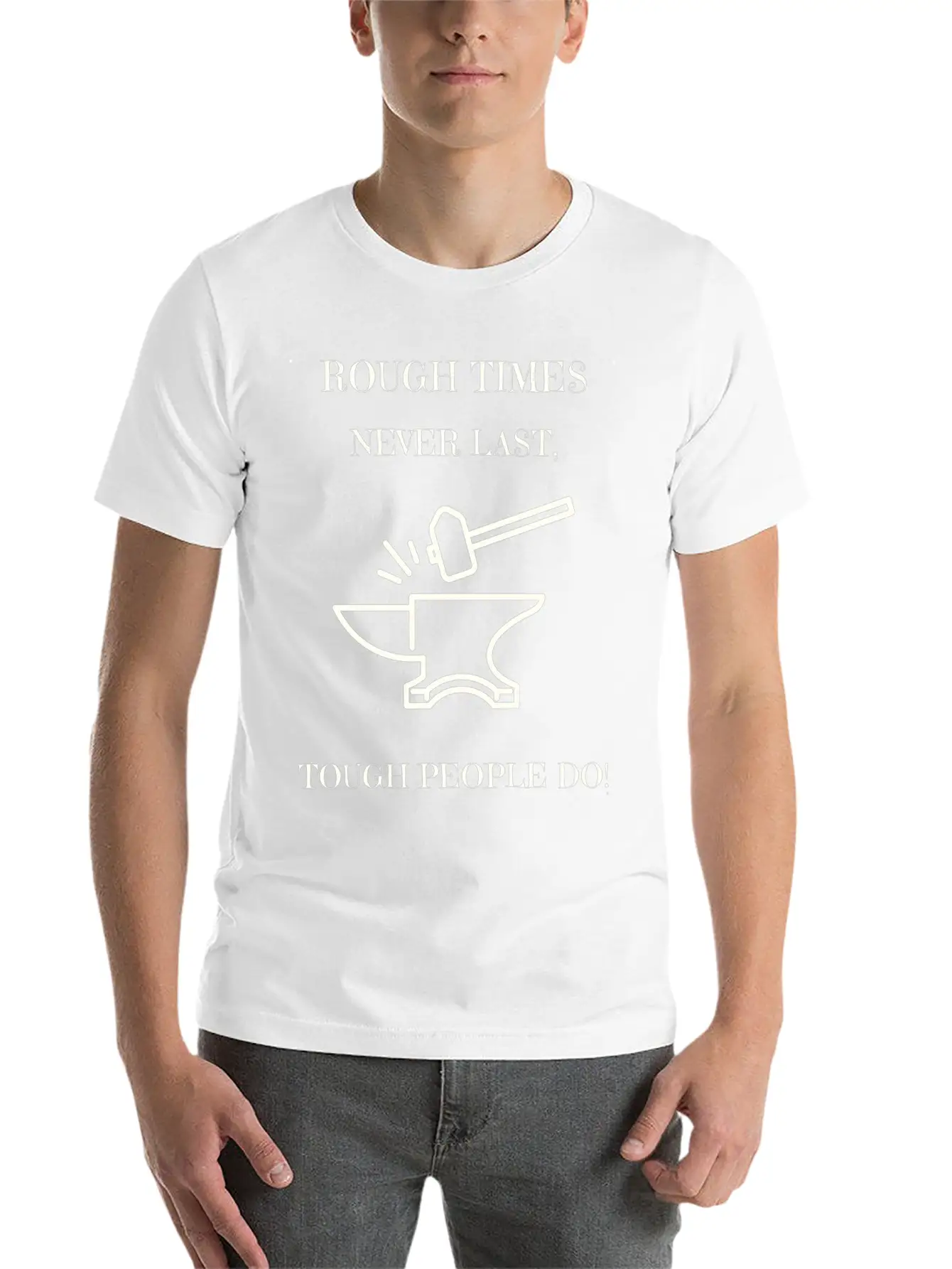 Rough Times Never Last Though People Do Timeless Short Sleeve Tee – Comfy And Minimalist Design