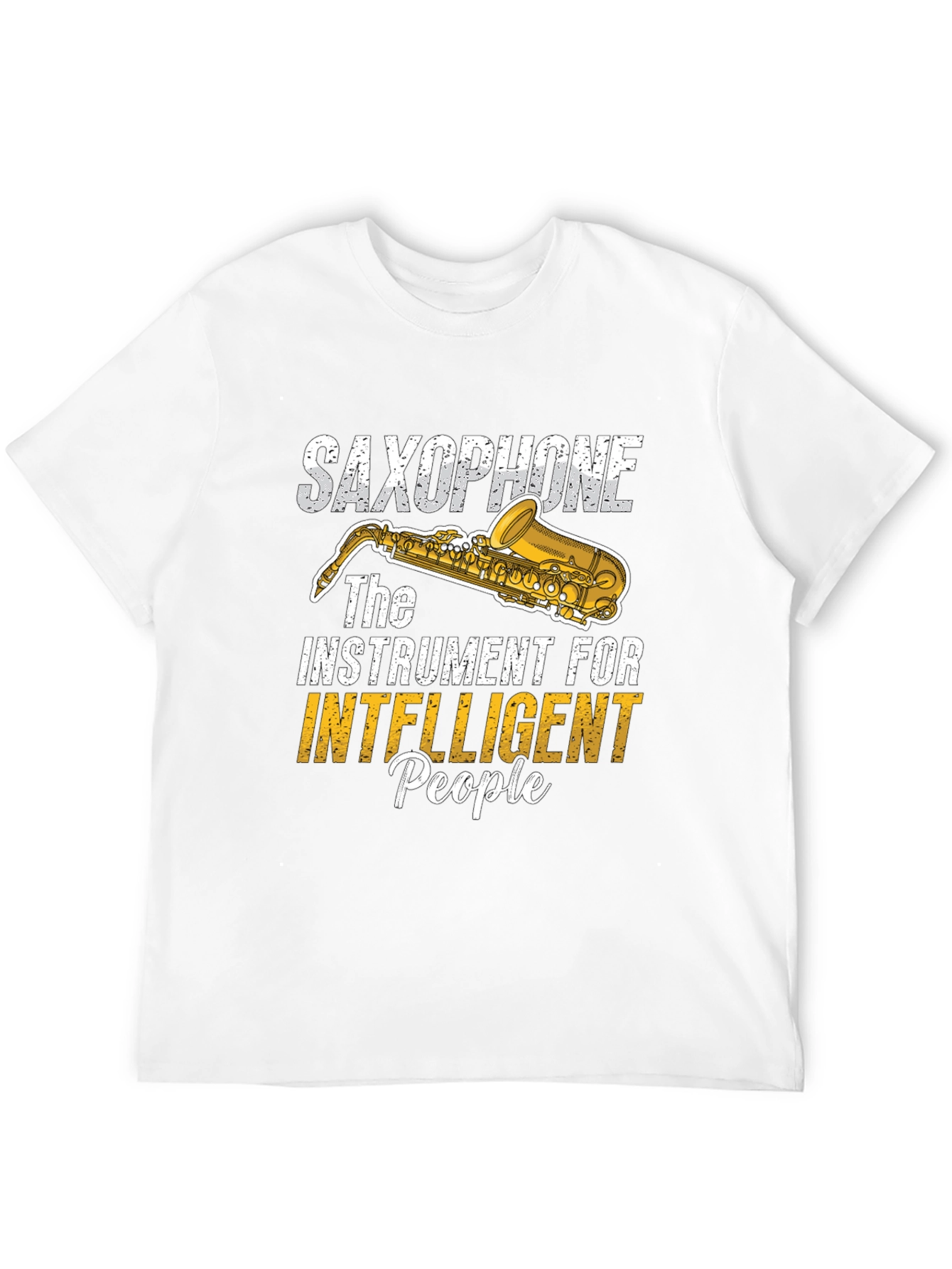 Saxophone Intelligent People Graphic Tee