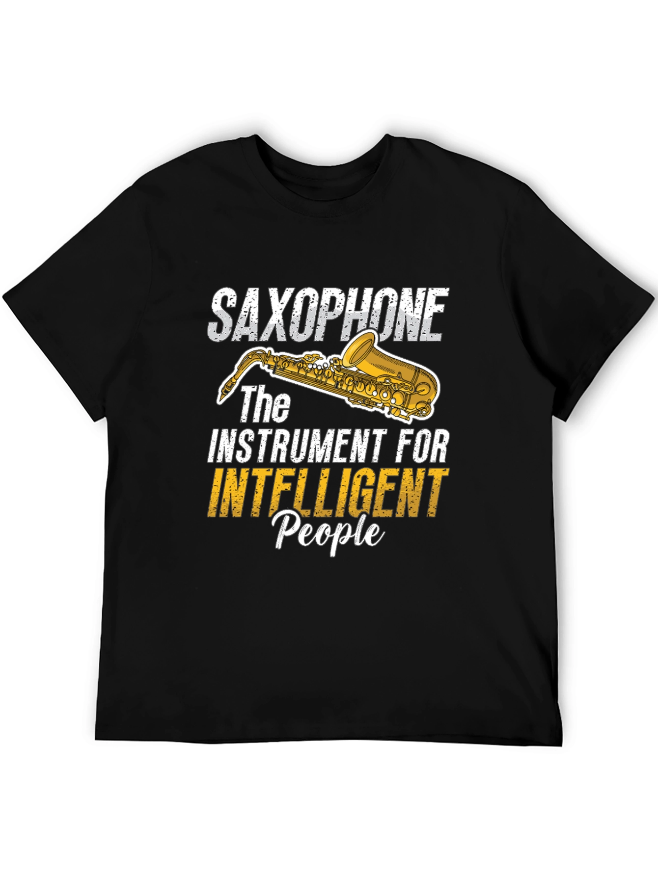 Saxophone Intelligent People Graphic Tee