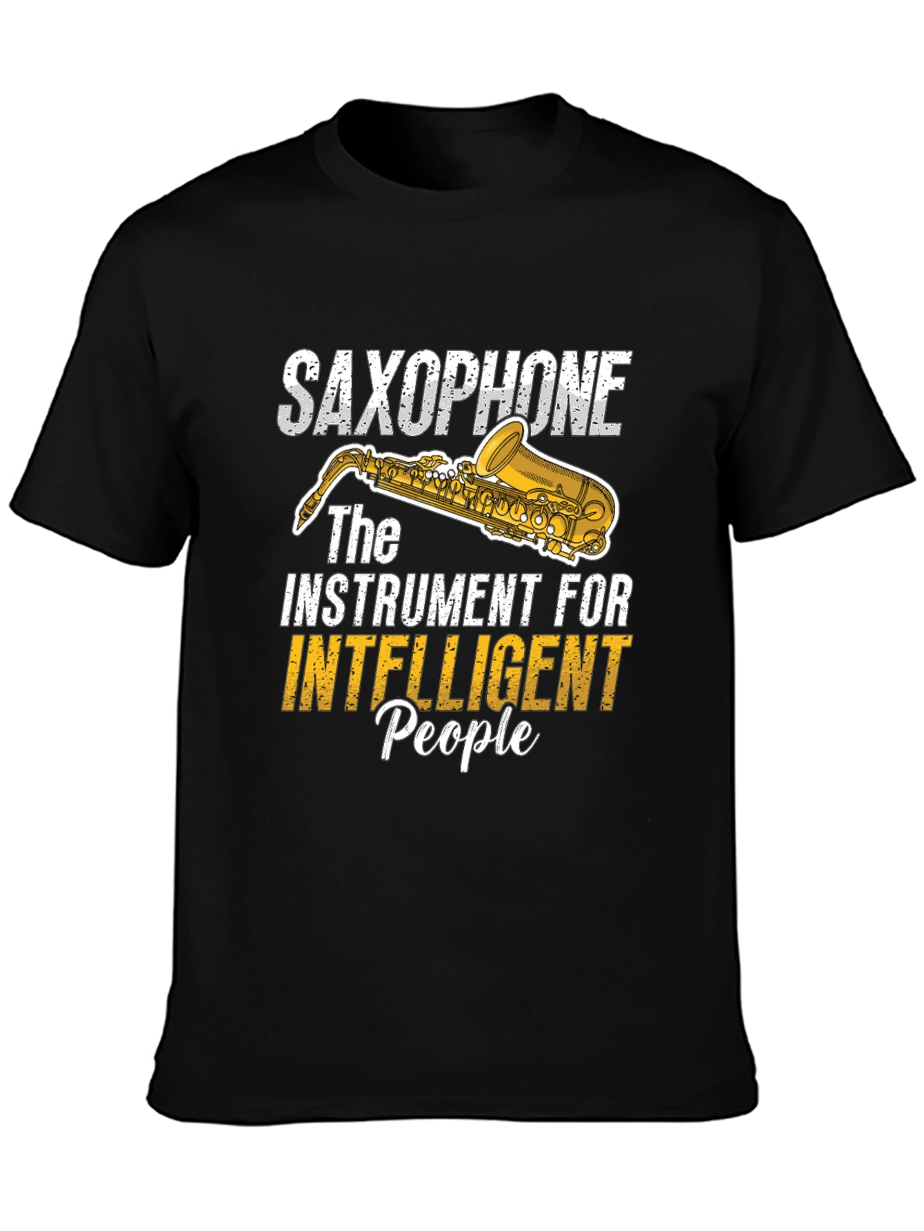 Saxophone Intelligent People Graphic Tee
