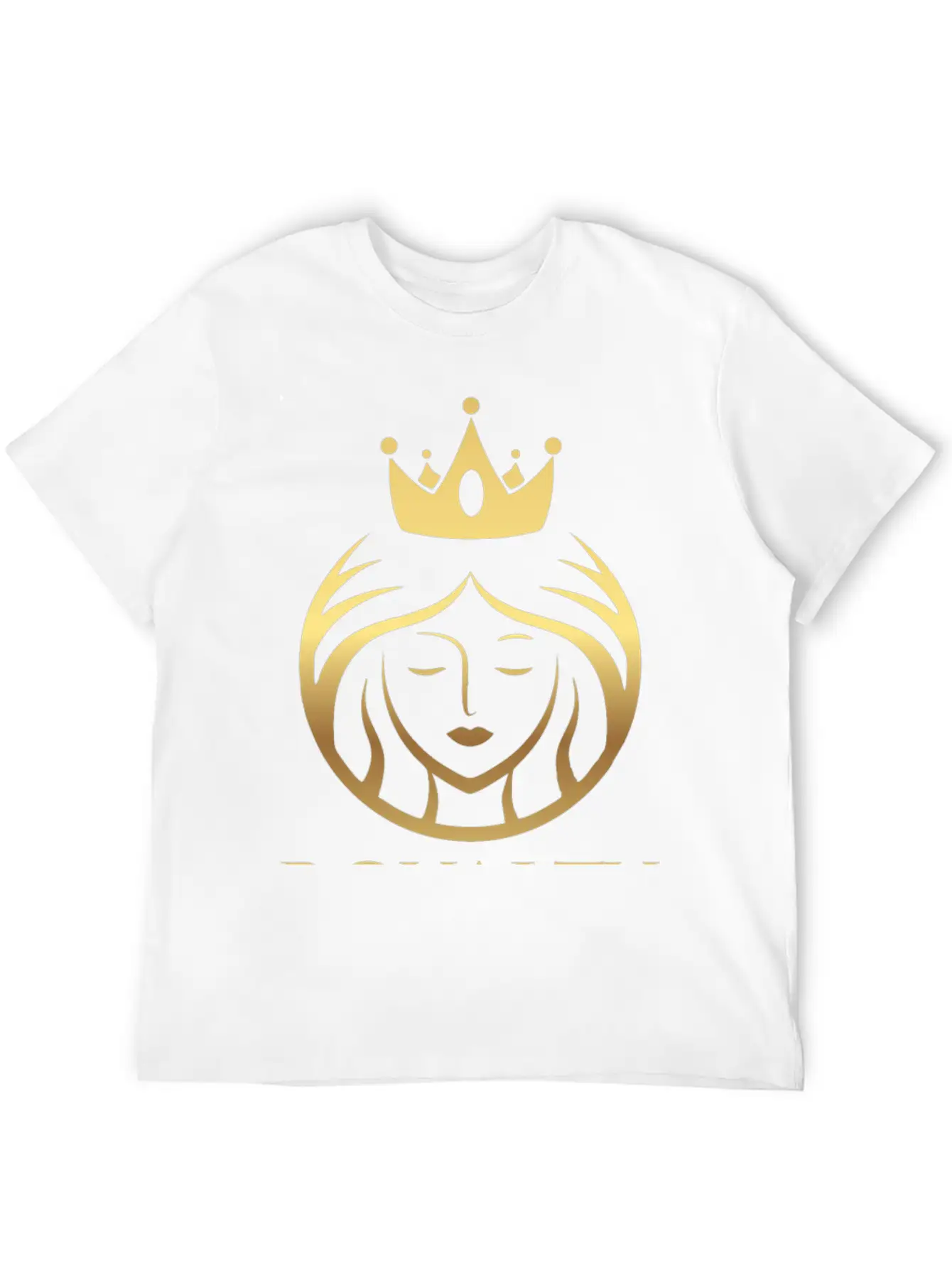 RQ Luscious Gold Crowned Queen Basic Graphic T-Shirt – Daily Comfort In Soft Cotton