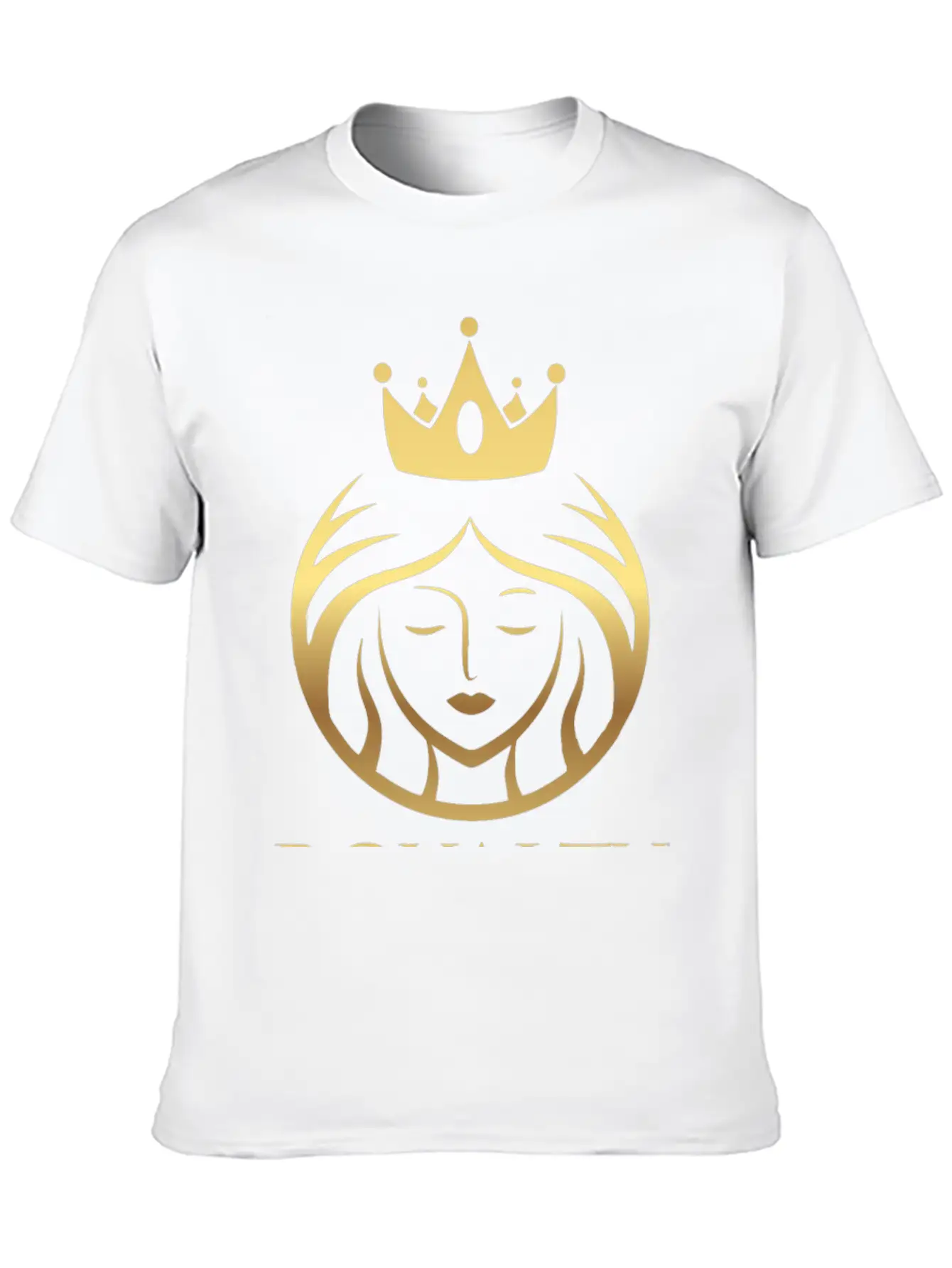 RQ Luscious Gold Crowned Queen Basic Graphic T-Shirt – Daily Comfort In Soft Cotton