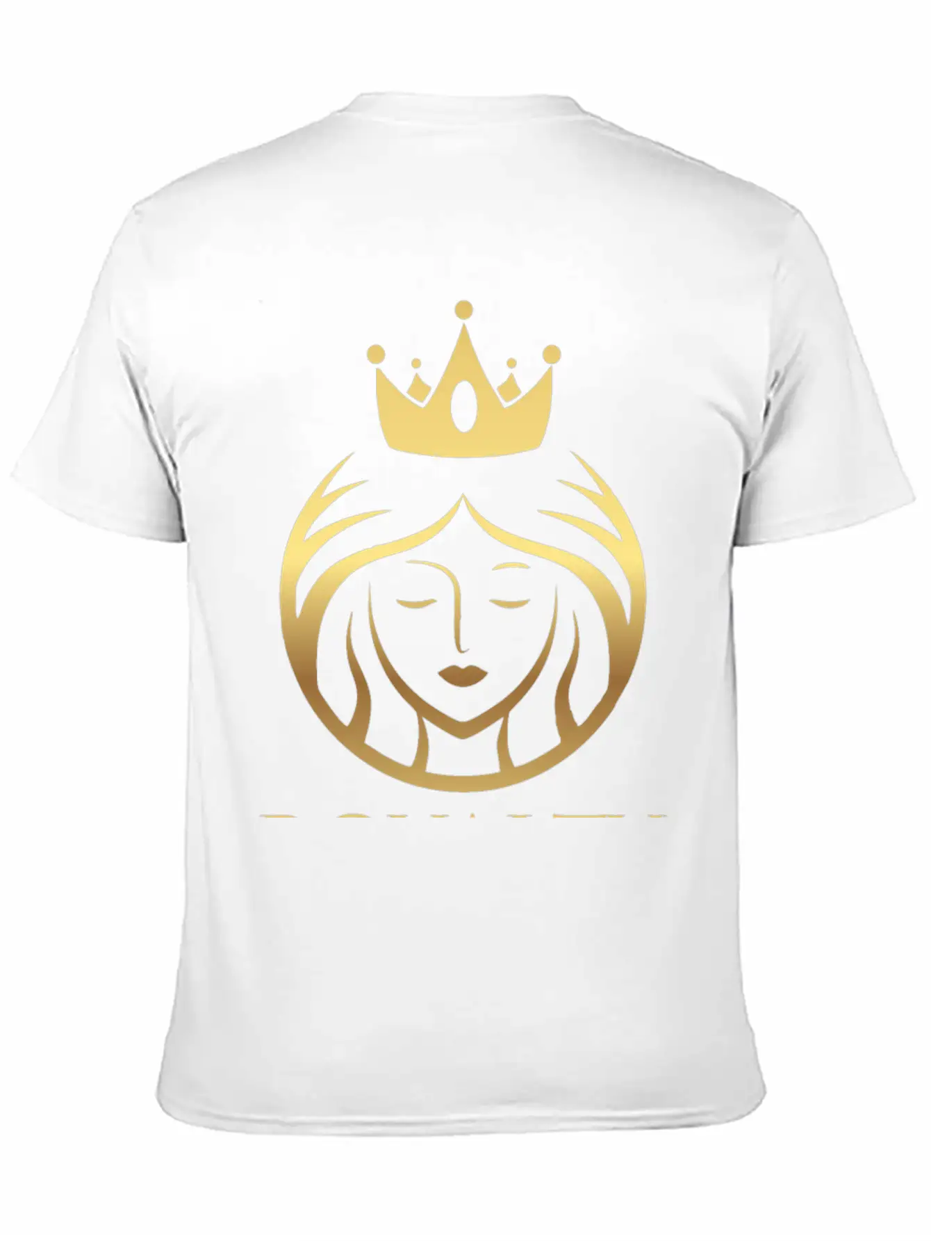 RQ Luscious Gold Crowned Queen Basic Graphic T-Shirt – Daily Comfort In Soft Cotton