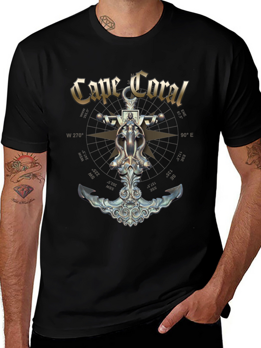 Cape Coral Nautical Anchor T-Shirt