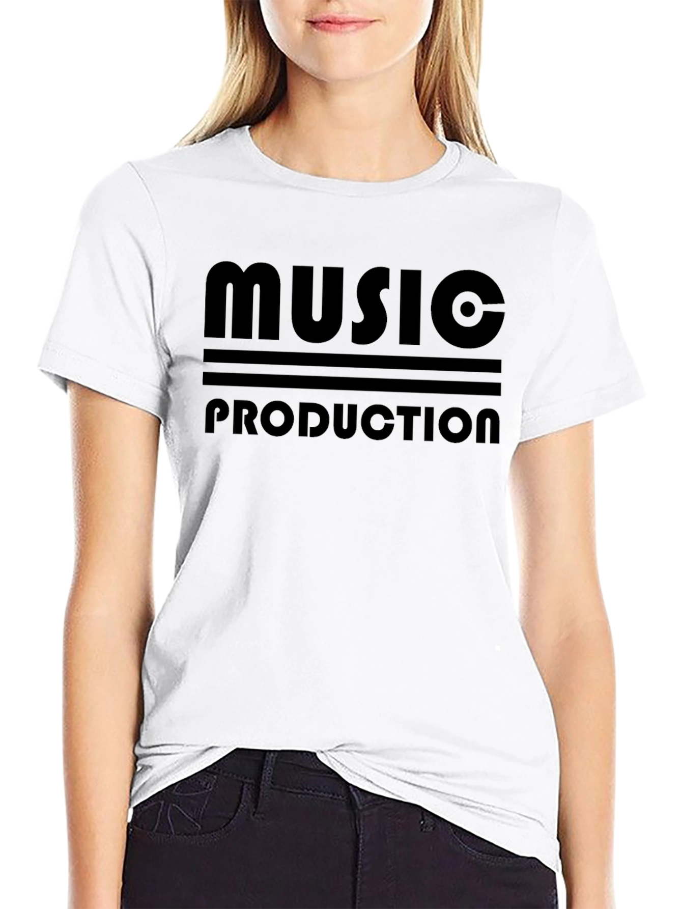 Music Production Black Graphic T-Shirt