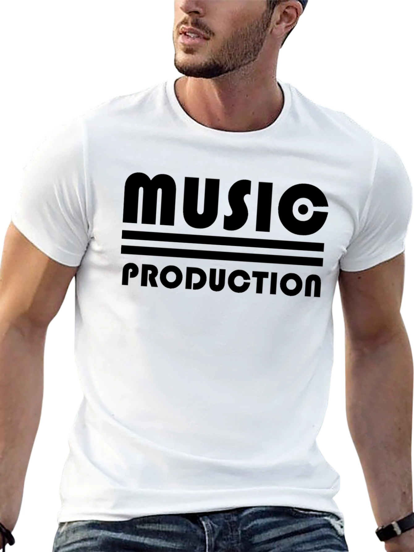 Music Production Black Graphic T-Shirt