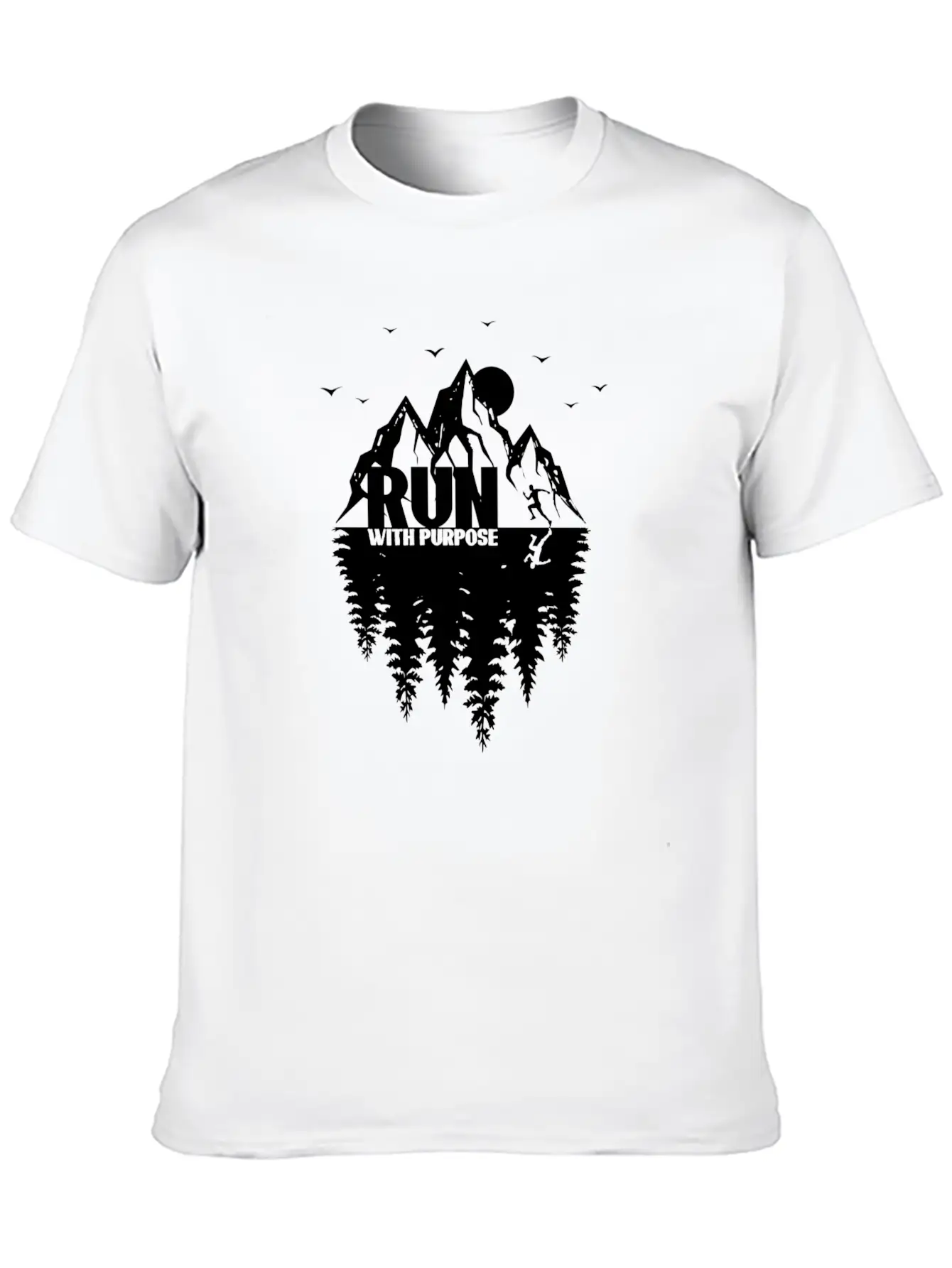 Run With Purpose Stylish Everyday T-Shirt – Unisex Basic Cotton Tee