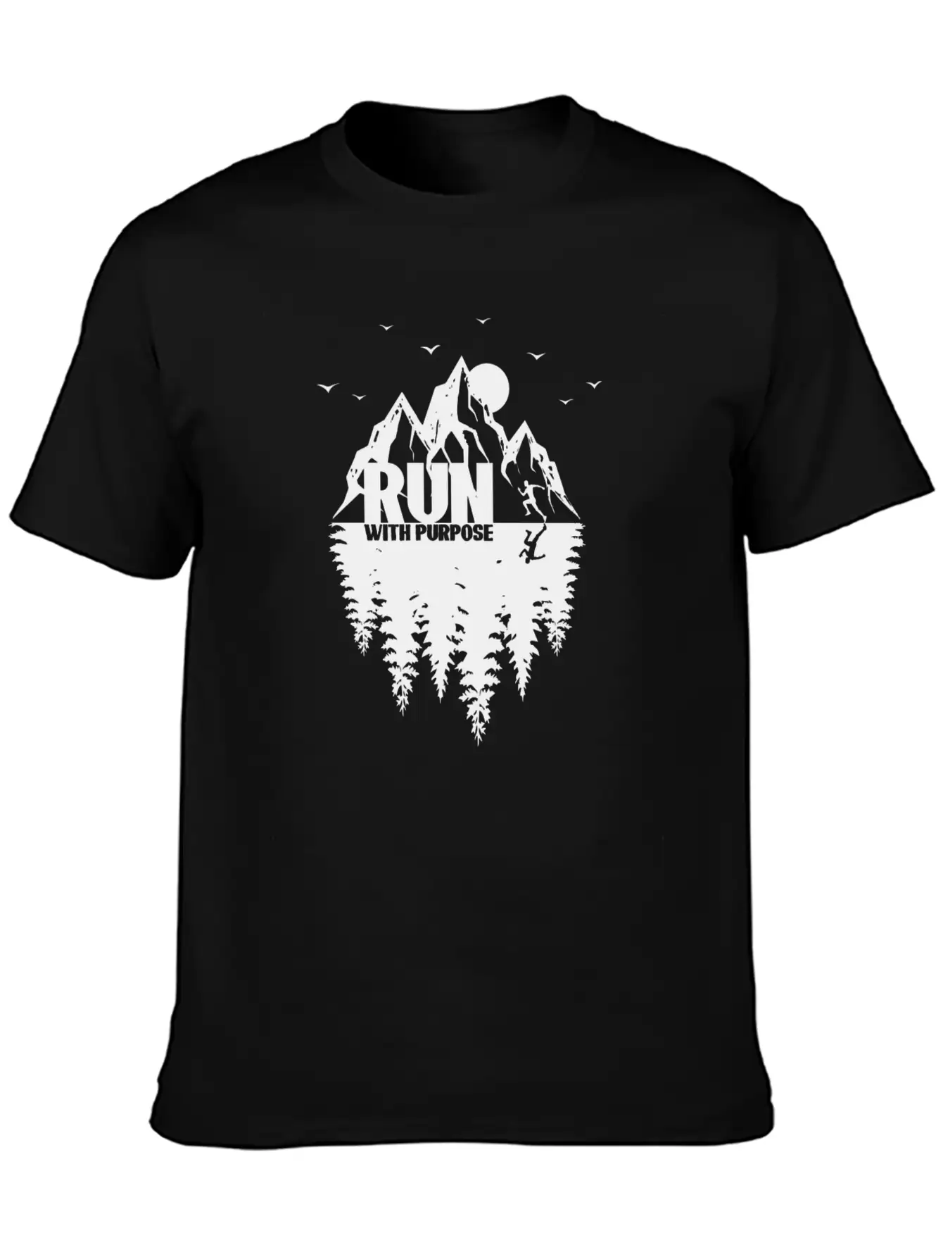 Run With Purpose Stylish Everyday T-Shirt – Unisex Basic Cotton Tee