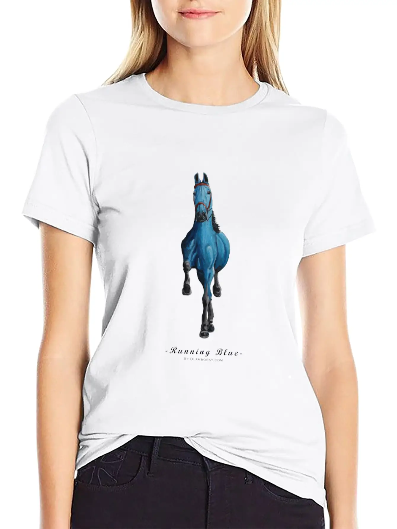 Running Blue - The Free Spirit Timeless Short Sleeve Tee – Comfy And Minimalist Design