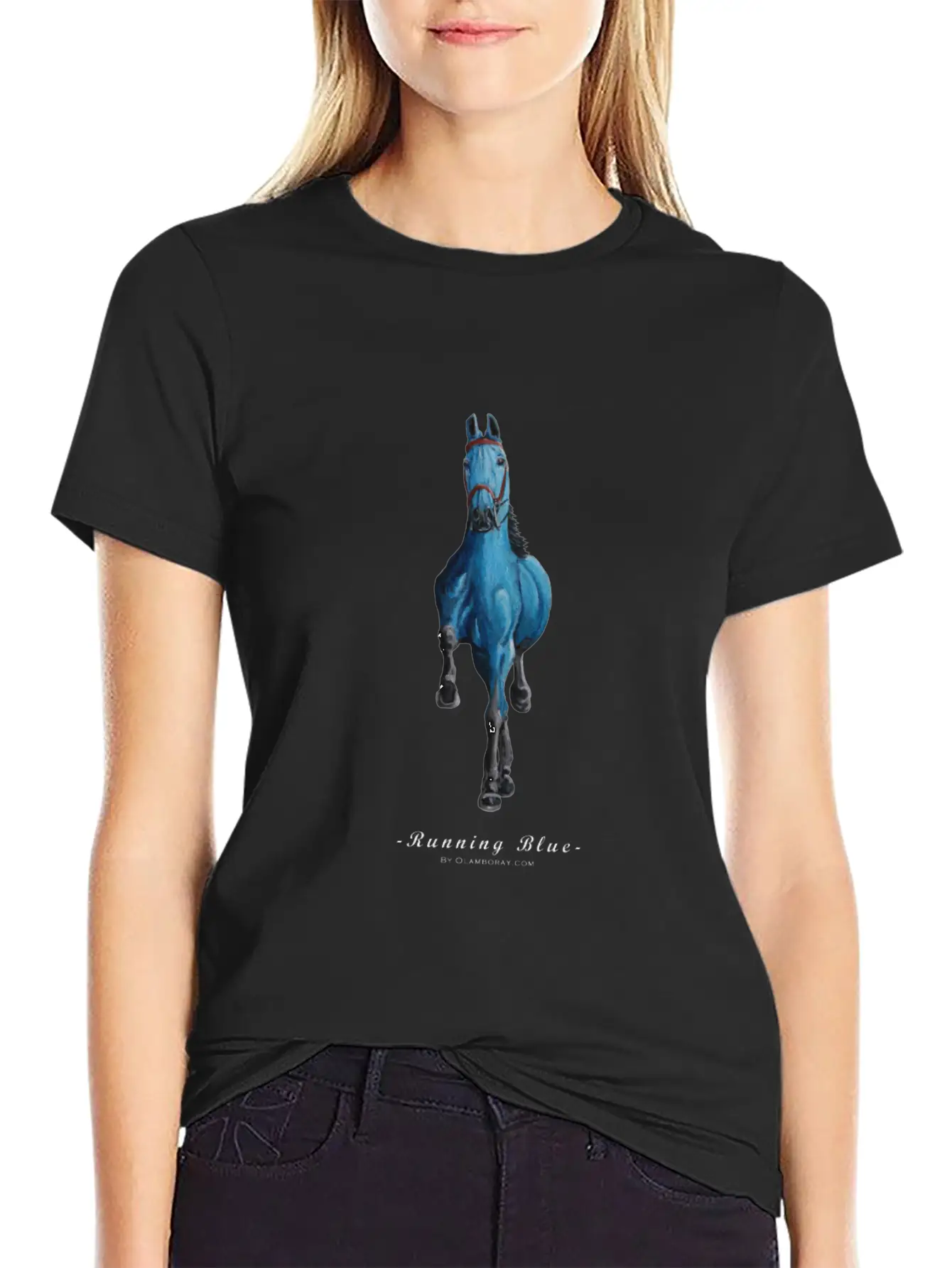 Running Blue - The Free Spirit Timeless Short Sleeve Tee – Comfy And Minimalist Design