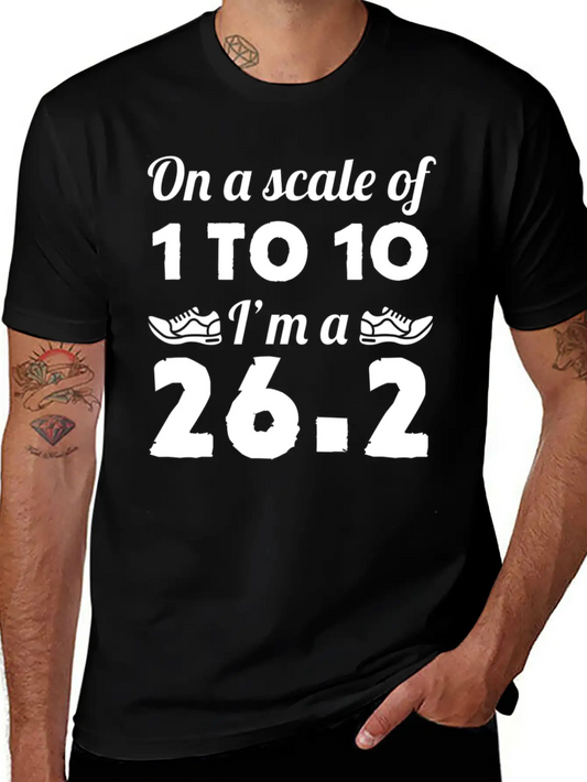 Running On A Scale Of 1 To 10 Im 262 Marathon Comfortable Minimalist Graphic Tee – Summer Style Essential