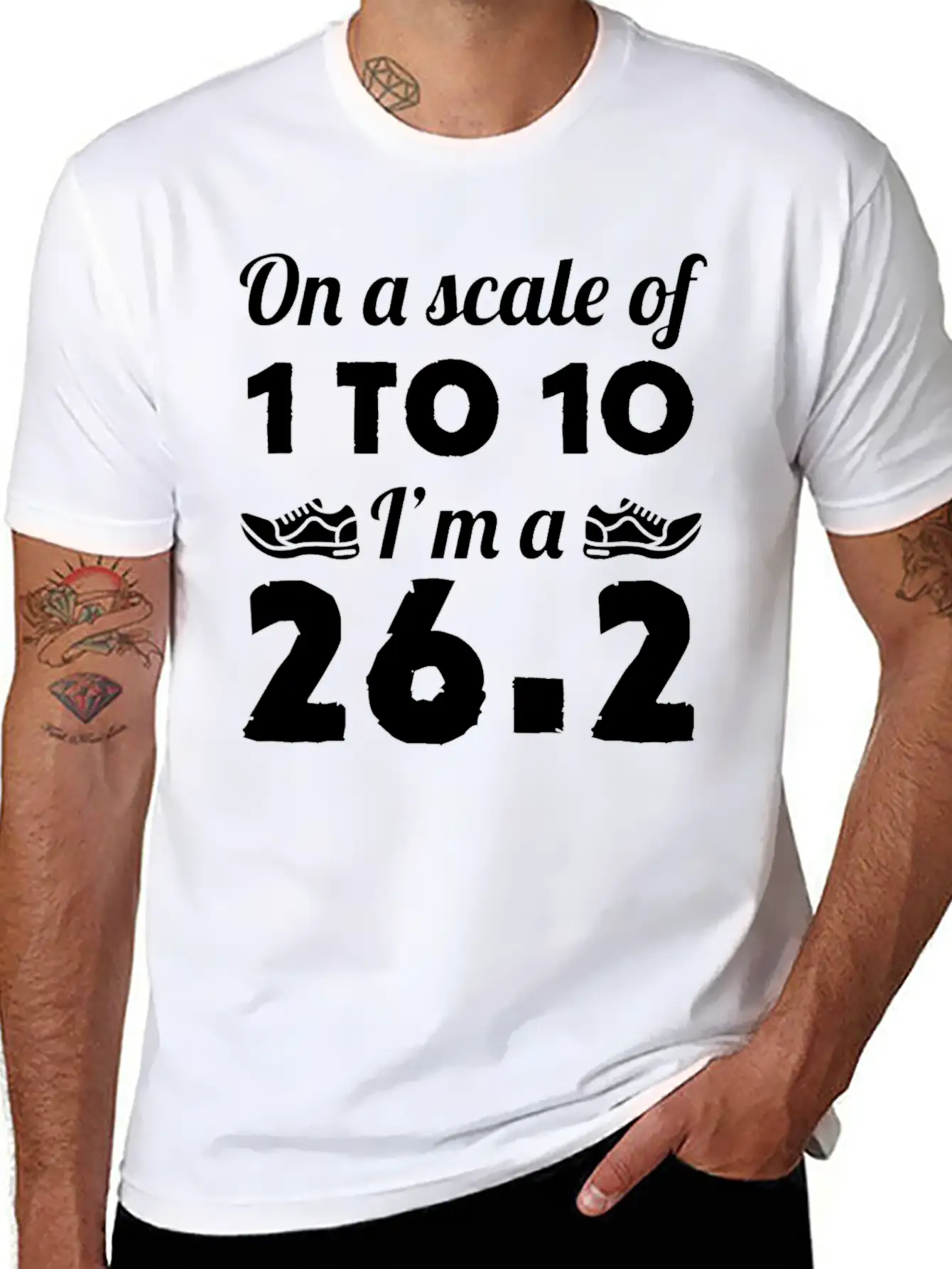 Running On A Scale Of 1 To 10 Im 262 Marathon Comfortable Minimalist Graphic Tee – Summer Style Essential