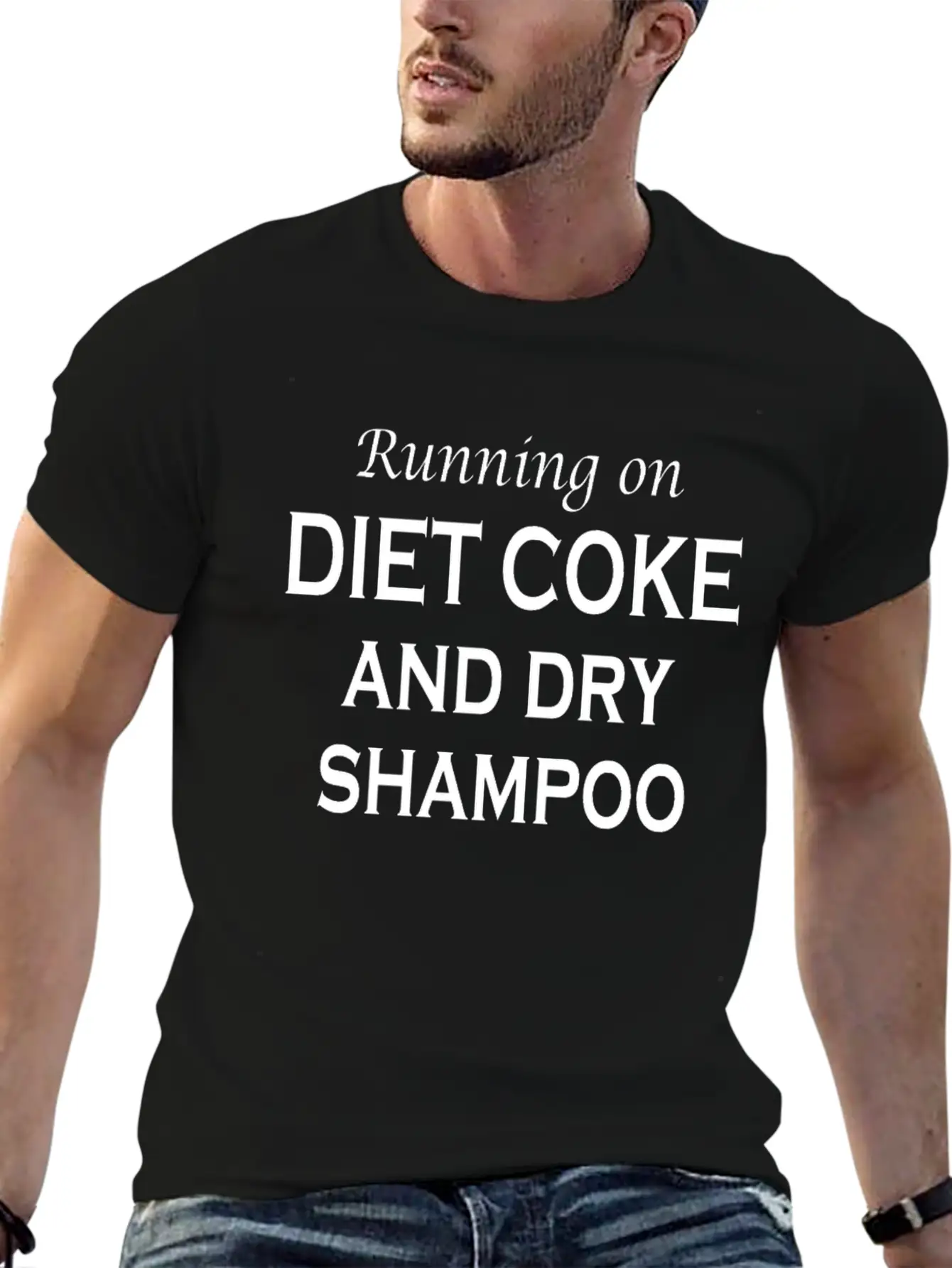 Running On Diet Coke And Dry Shampoo Timeless Short Sleeve Tee – Comfy And Minimalist Design