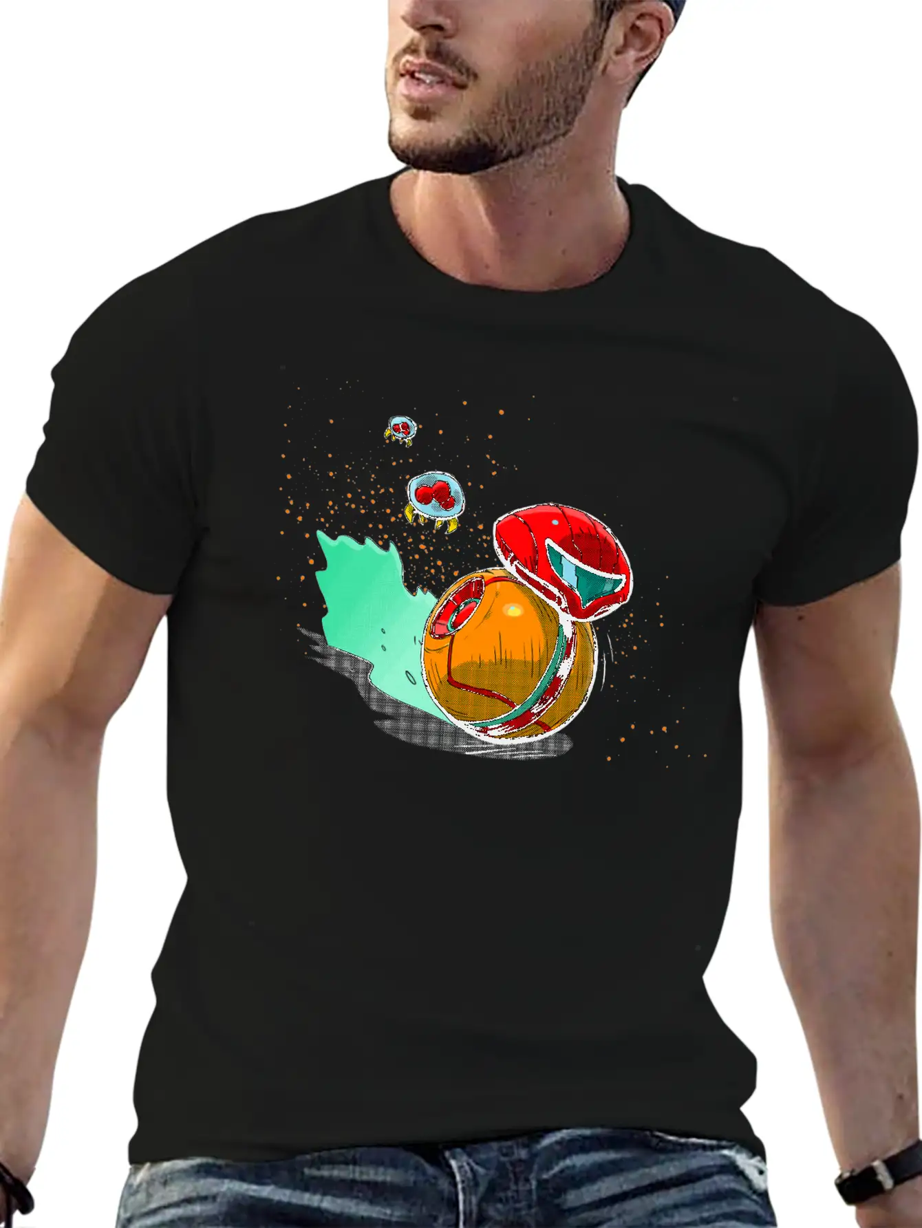 Running Robot Unisex Short Sleeve Soft Cotton T-Shirt – Casual Everyday Wear