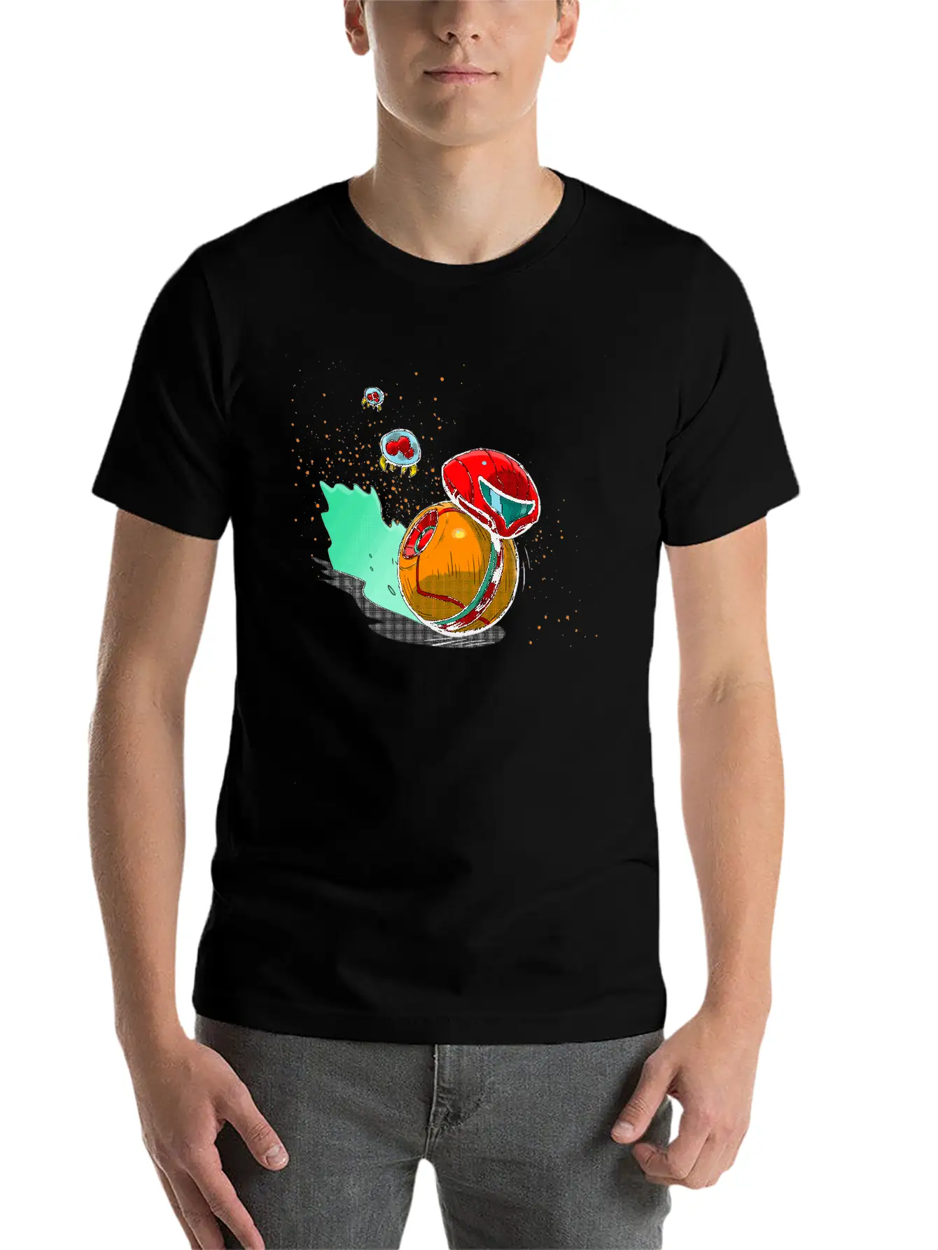 Running Robot Unisex Short Sleeve Soft Cotton T-Shirt – Casual Everyday Wear