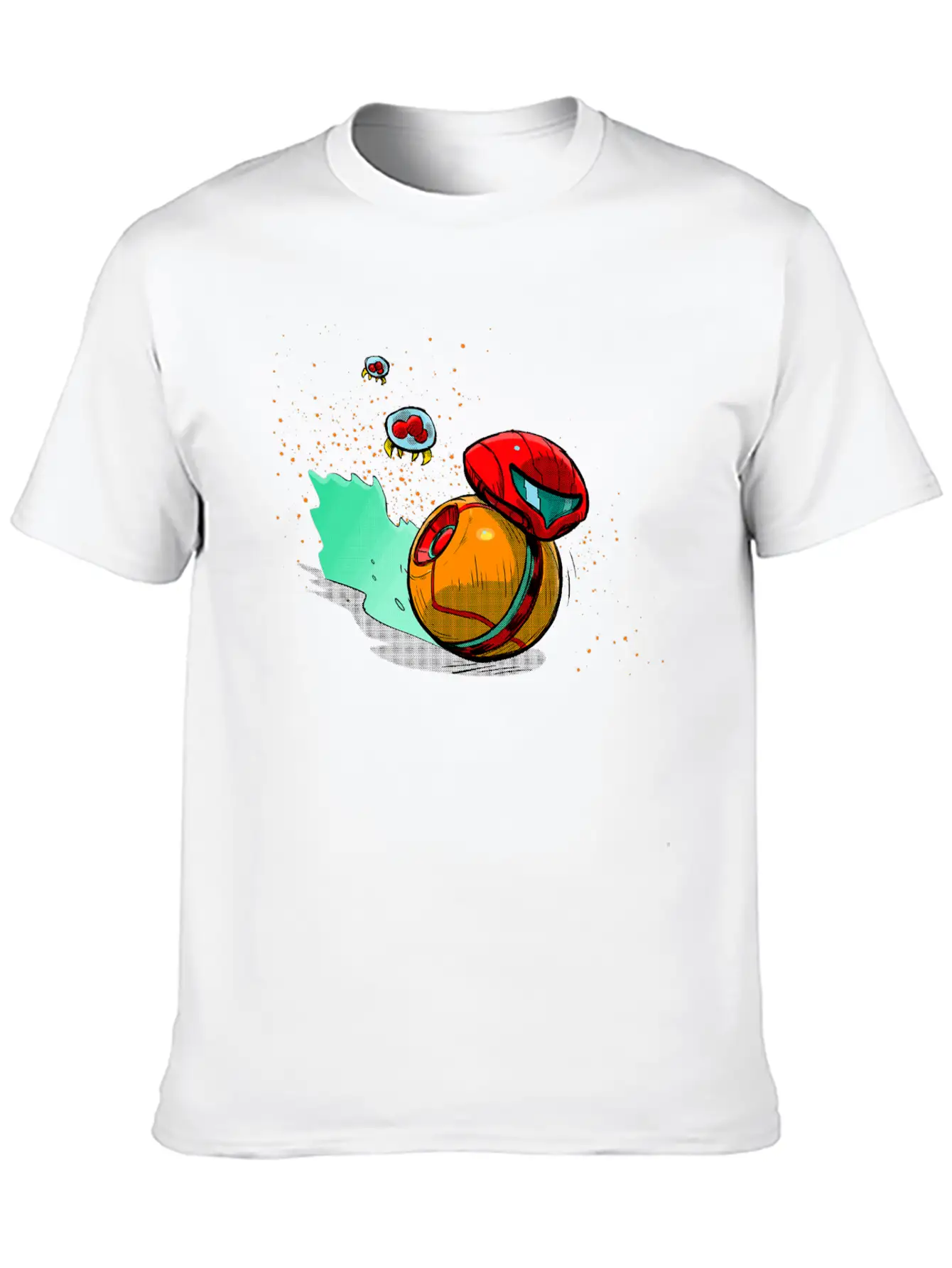 Running Robot Unisex Short Sleeve Soft Cotton T-Shirt – Casual Everyday Wear