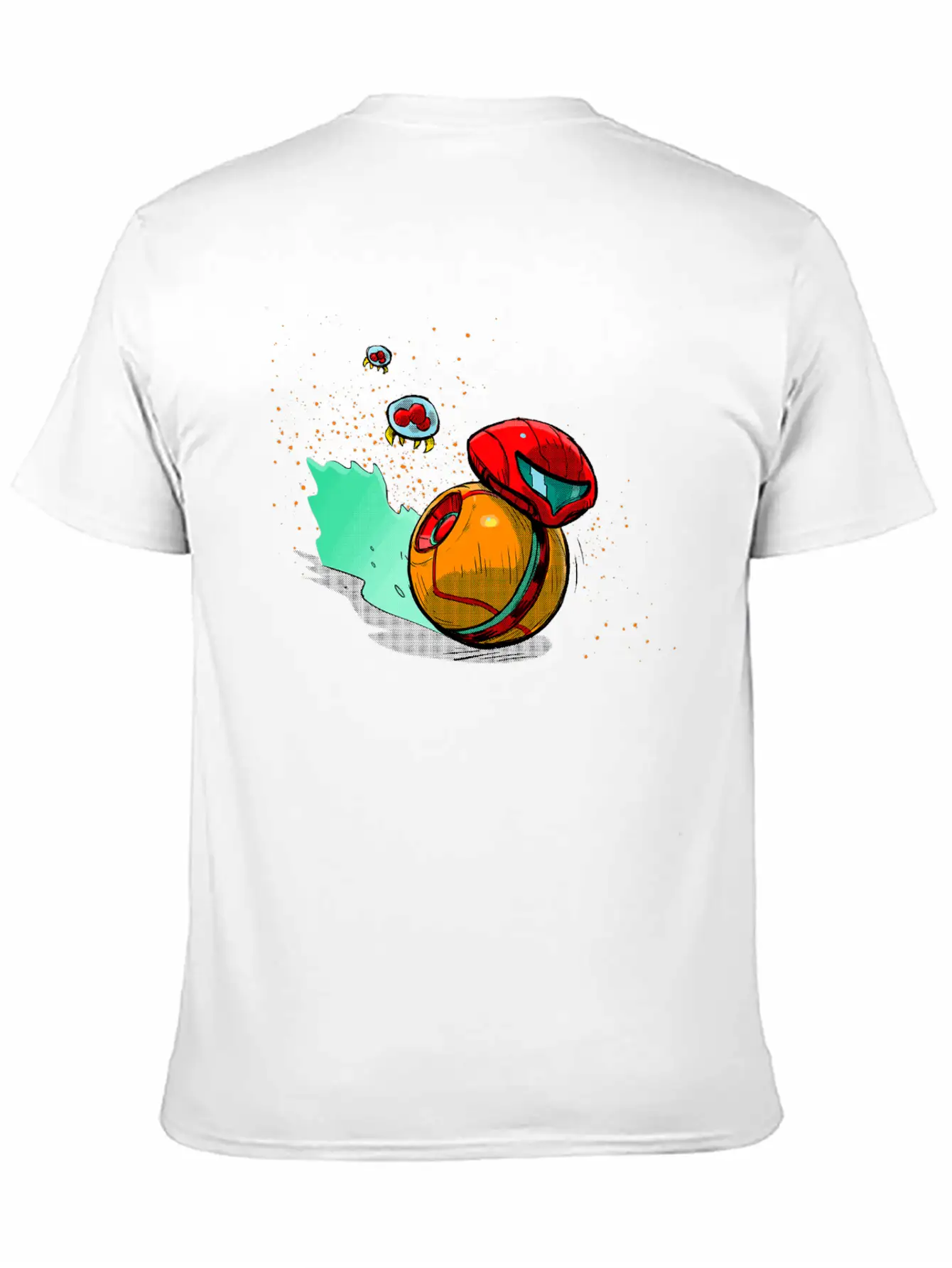 Running Robot Unisex Short Sleeve Soft Cotton T-Shirt – Casual Everyday Wear