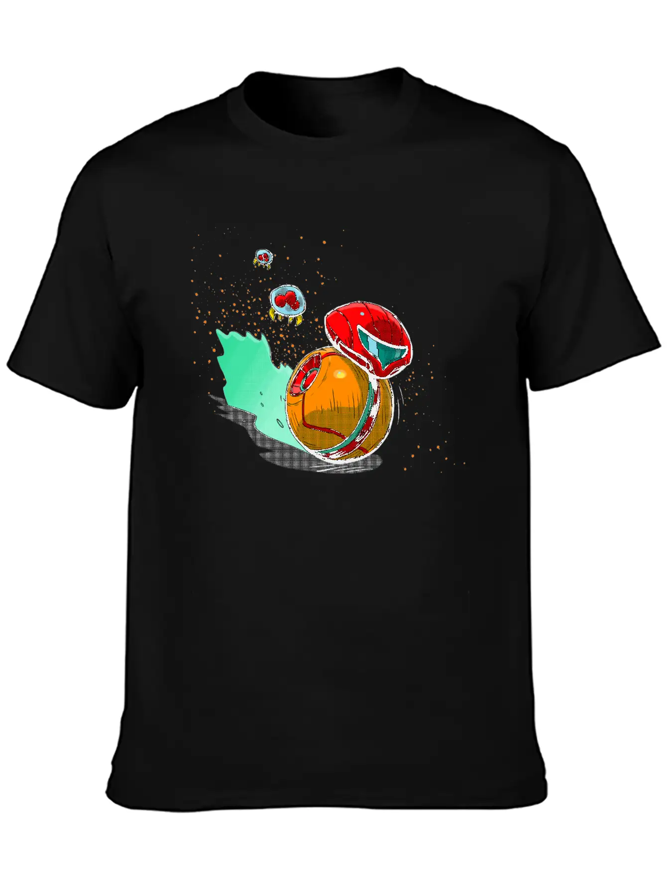 Running Robot Unisex Short Sleeve Soft Cotton T-Shirt – Casual Everyday Wear