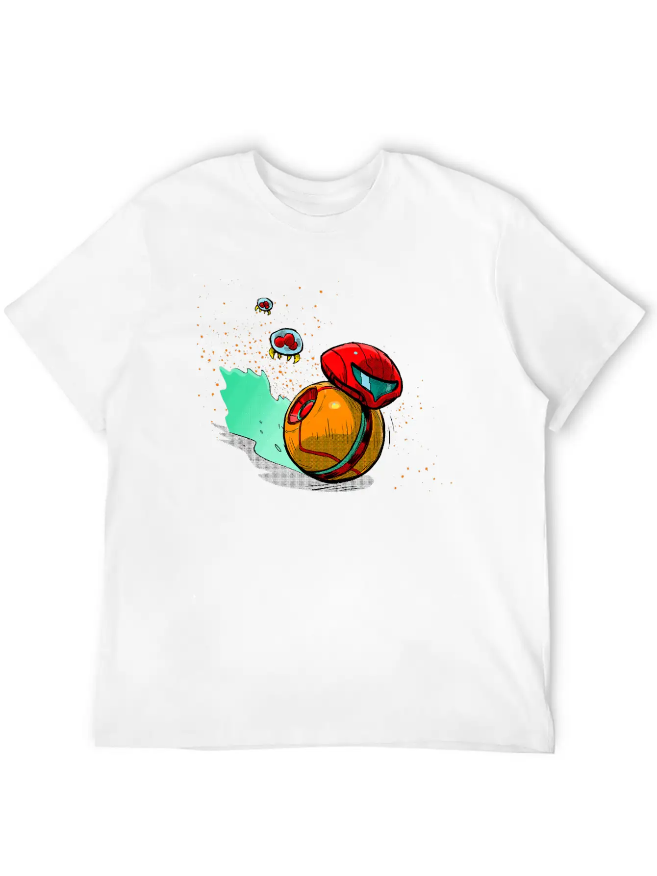 Running Robot Unisex Short Sleeve Soft Cotton T-Shirt – Casual Everyday Wear