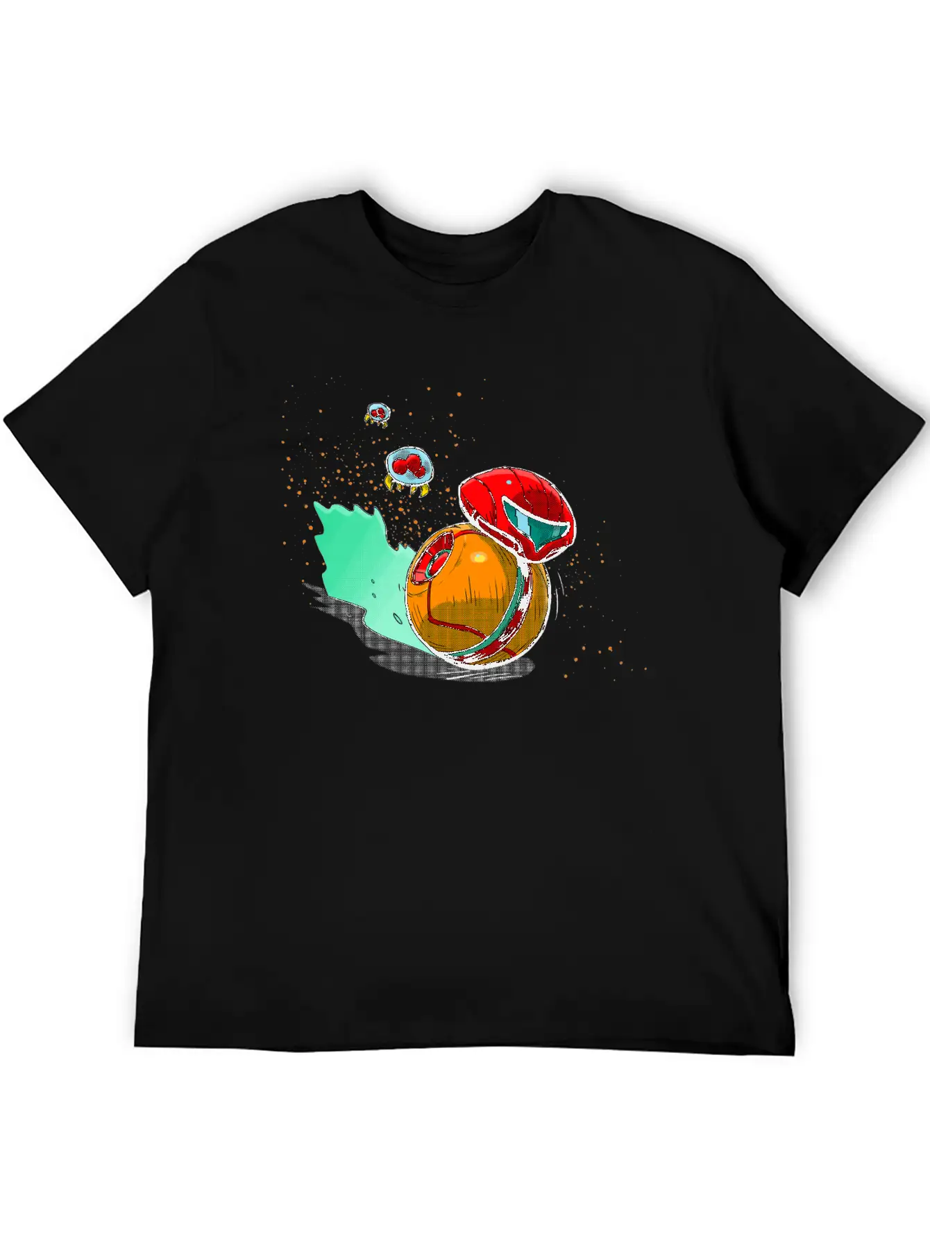 Running Robot Unisex Short Sleeve Soft Cotton T-Shirt – Casual Everyday Wear