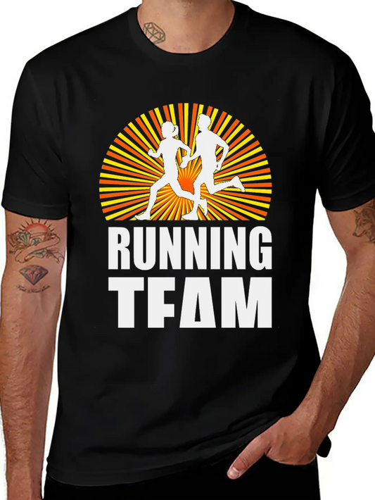 Running Team Workout Marathon Essential Unisex Summer Tee – Soft Cotton Casual Fit