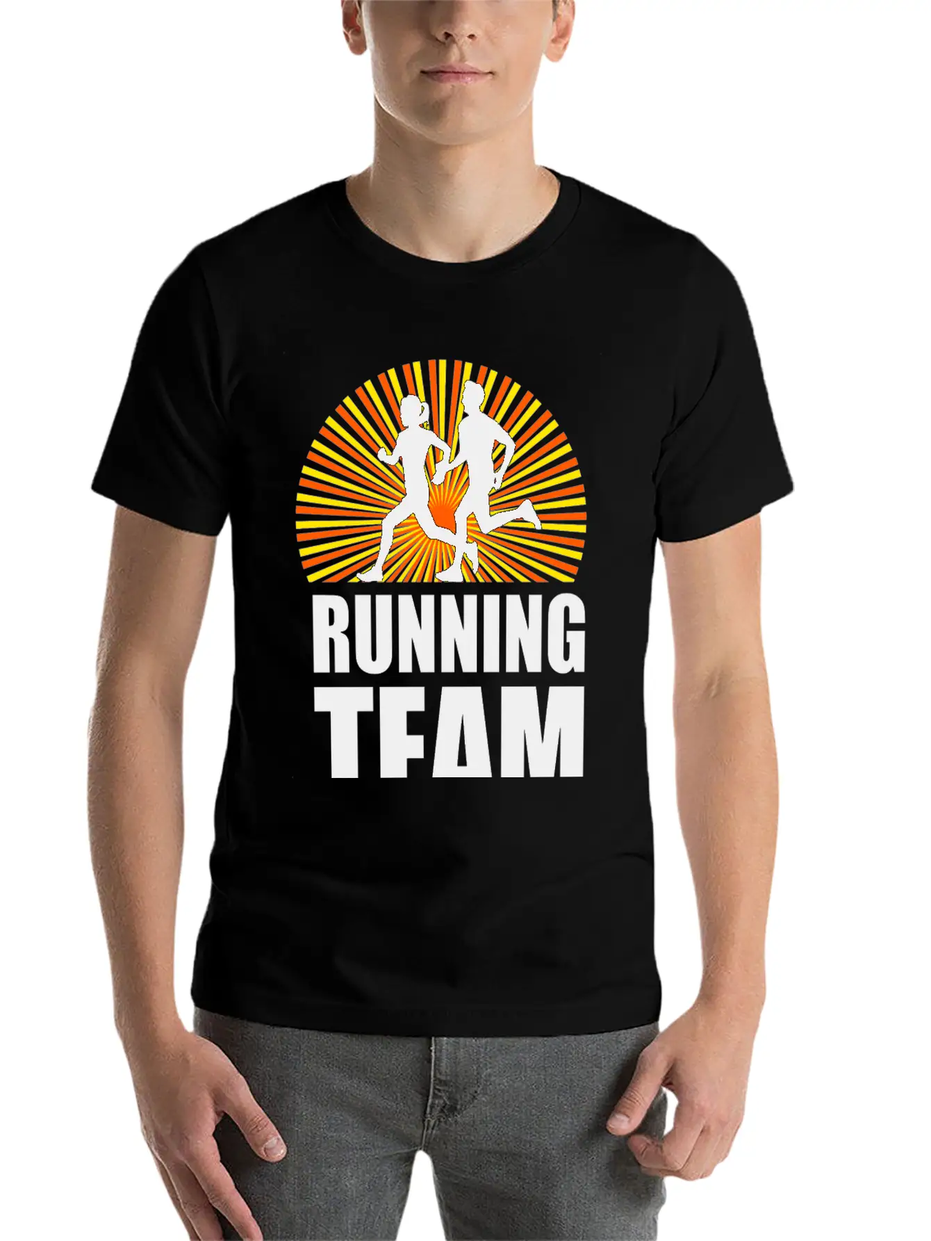 Running Team Workout Marathon Essential Unisex Summer Tee – Soft Cotton Casual Fit