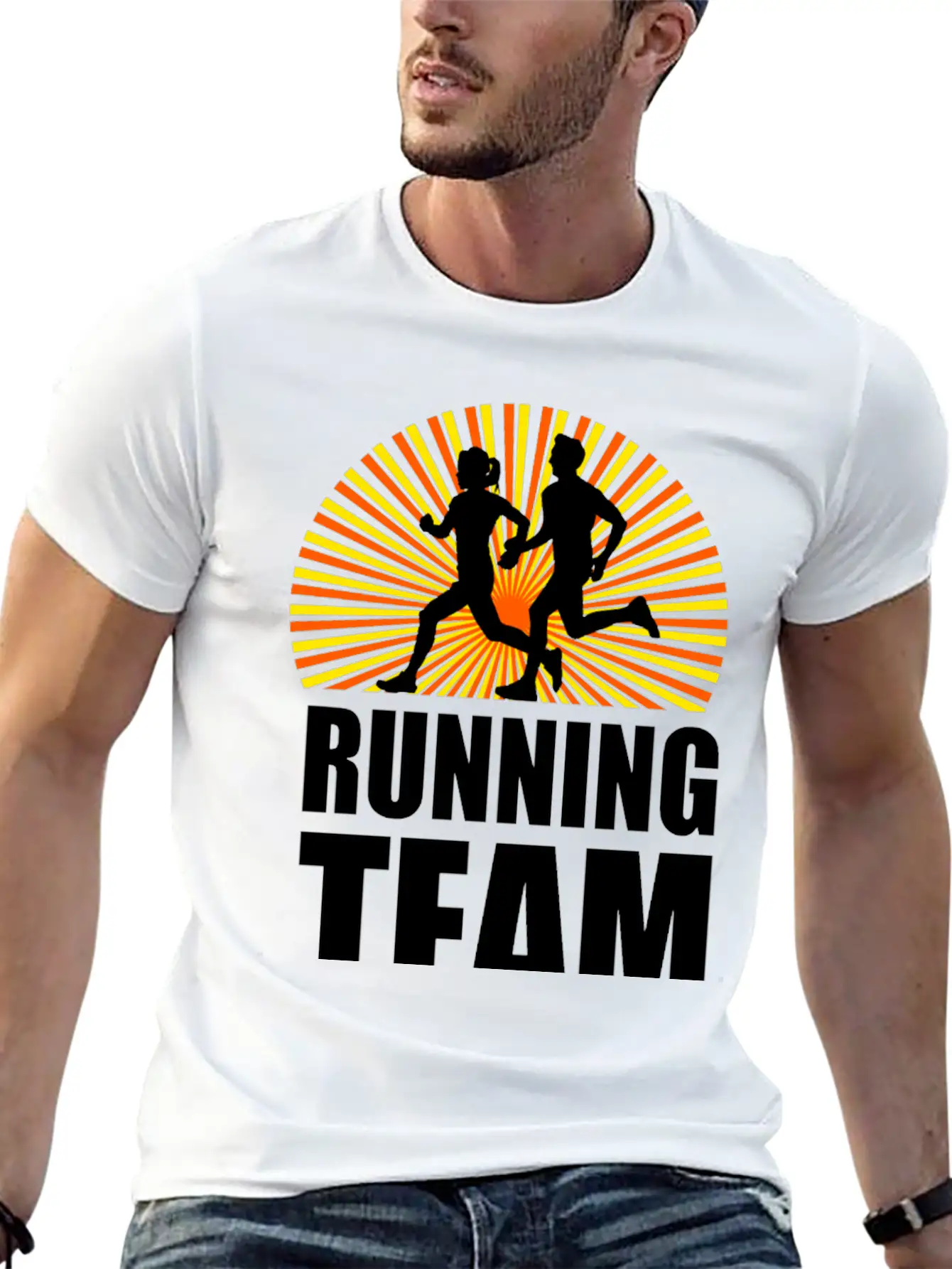 Running Team Workout Marathon Essential Unisex Summer Tee – Soft Cotton Casual Fit