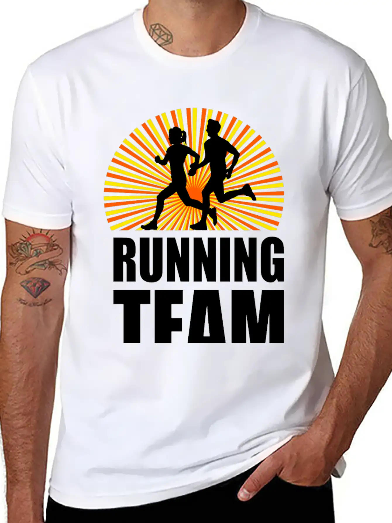 Running Team Workout Marathon Essential Unisex Summer Tee – Soft Cotton Casual Fit