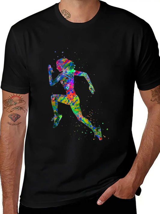 Running Woman, Running, Sport, Woman Sport Unisex Short Sleeve Soft Cotton T-Shirt – Casual Everyday Wear