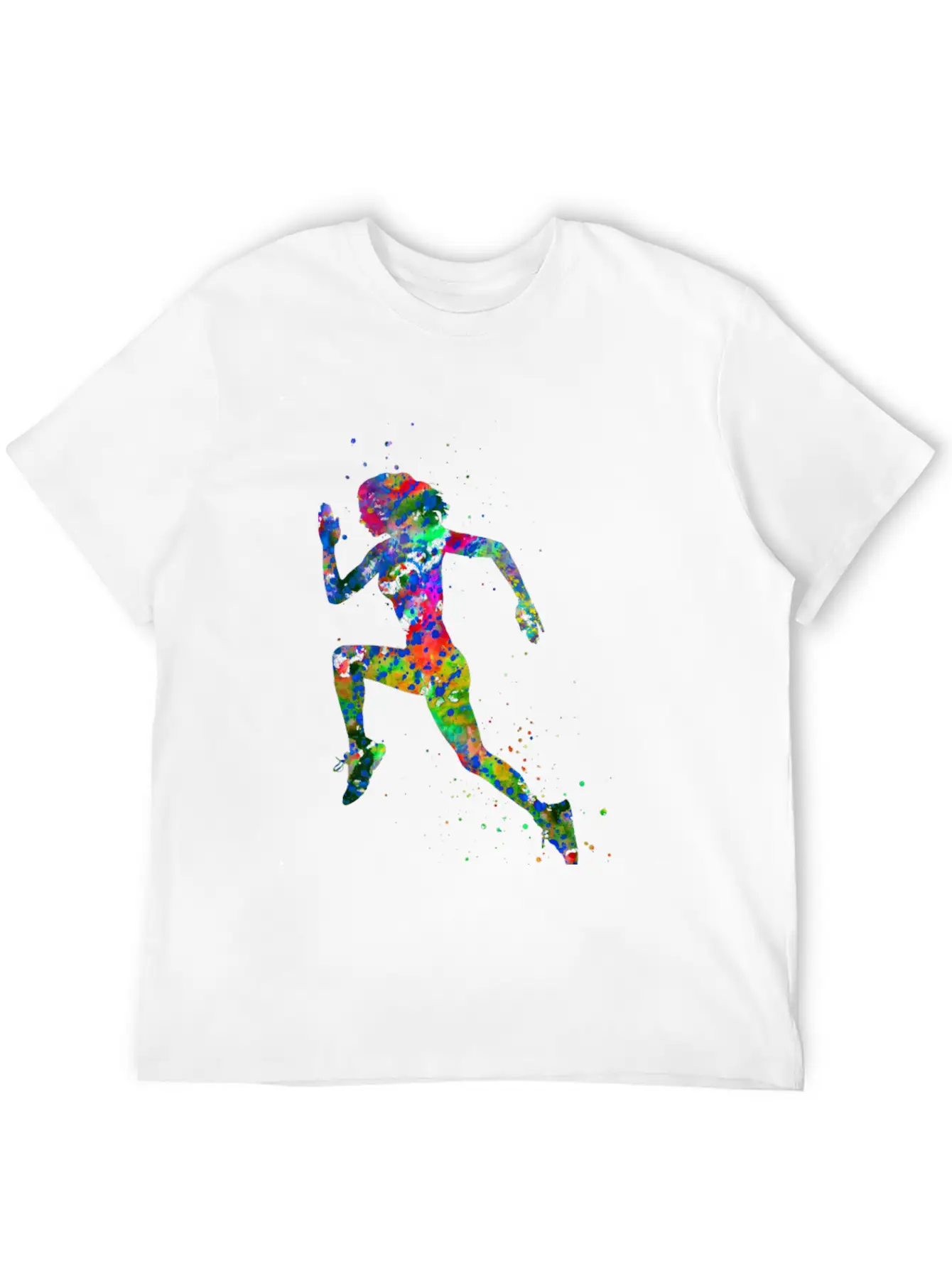 Running Woman, Running, Sport, Woman Sport Unisex Short Sleeve Soft Cotton T-Shirt – Casual Everyday Wear
