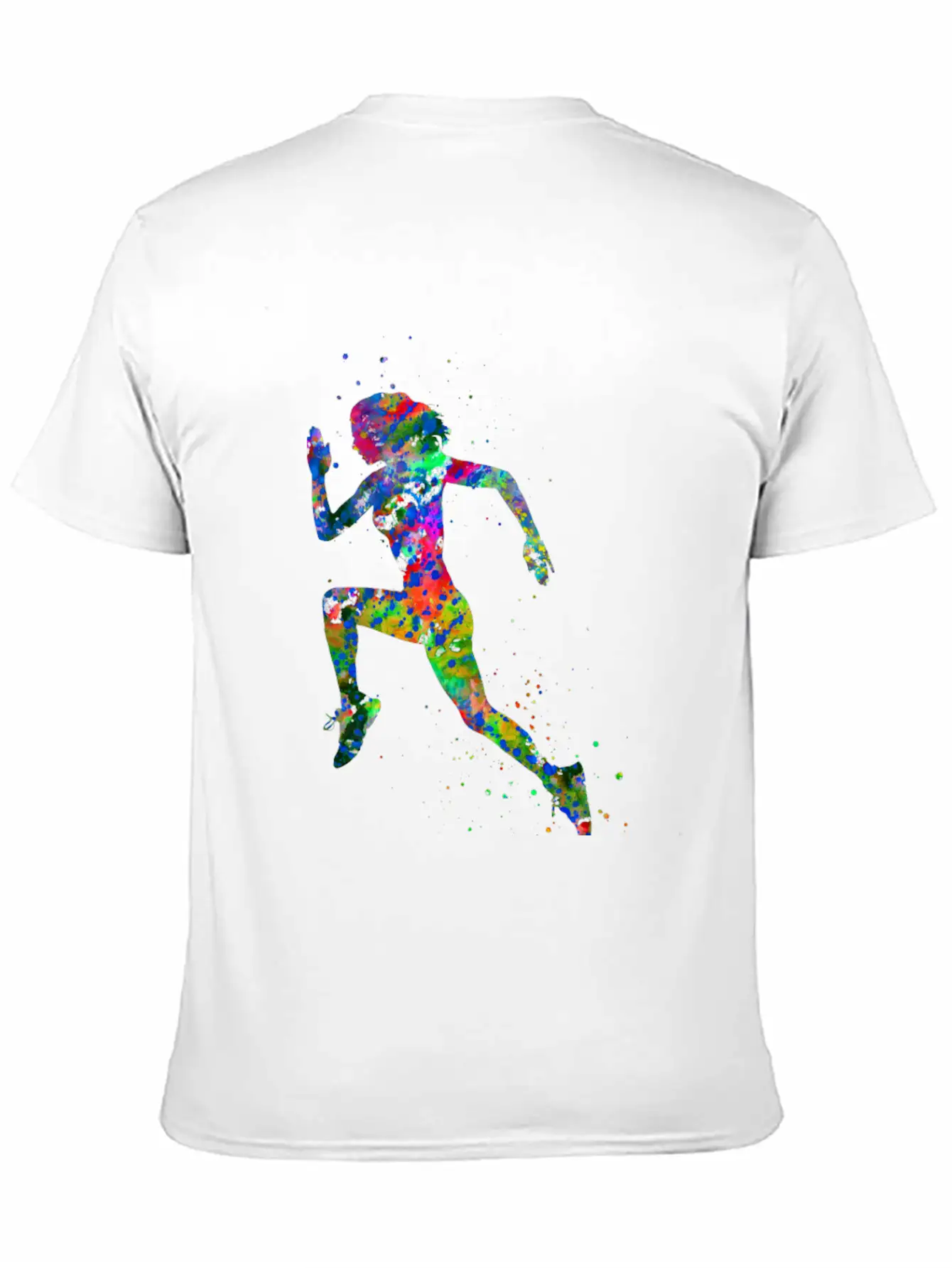 Running Woman, Running, Sport, Woman Sport Unisex Short Sleeve Soft Cotton T-Shirt – Casual Everyday Wear