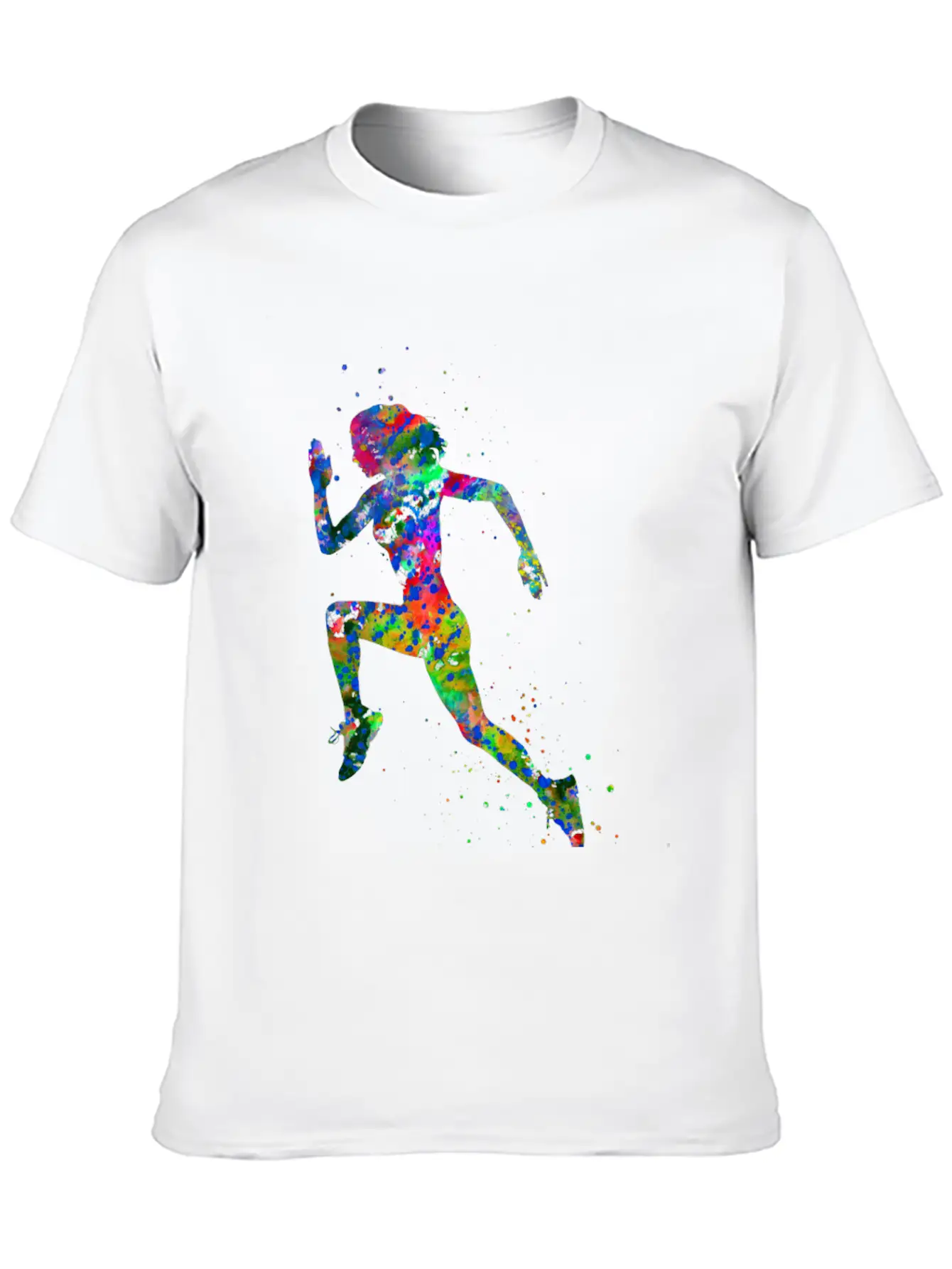 Running Woman, Running, Sport, Woman Sport Unisex Short Sleeve Soft Cotton T-Shirt – Casual Everyday Wear