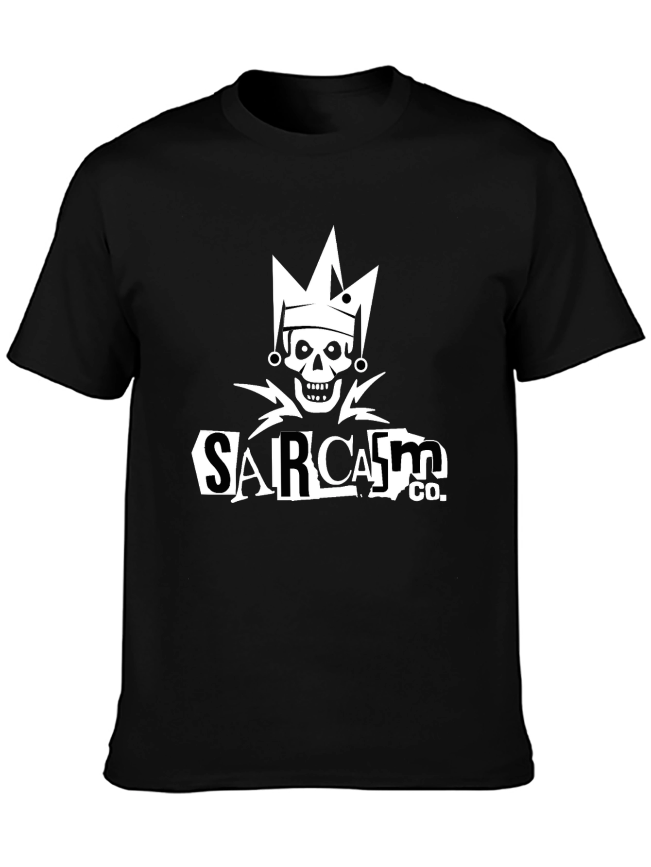 Sarcasm Co. Skull Graphic Black T-Shirt