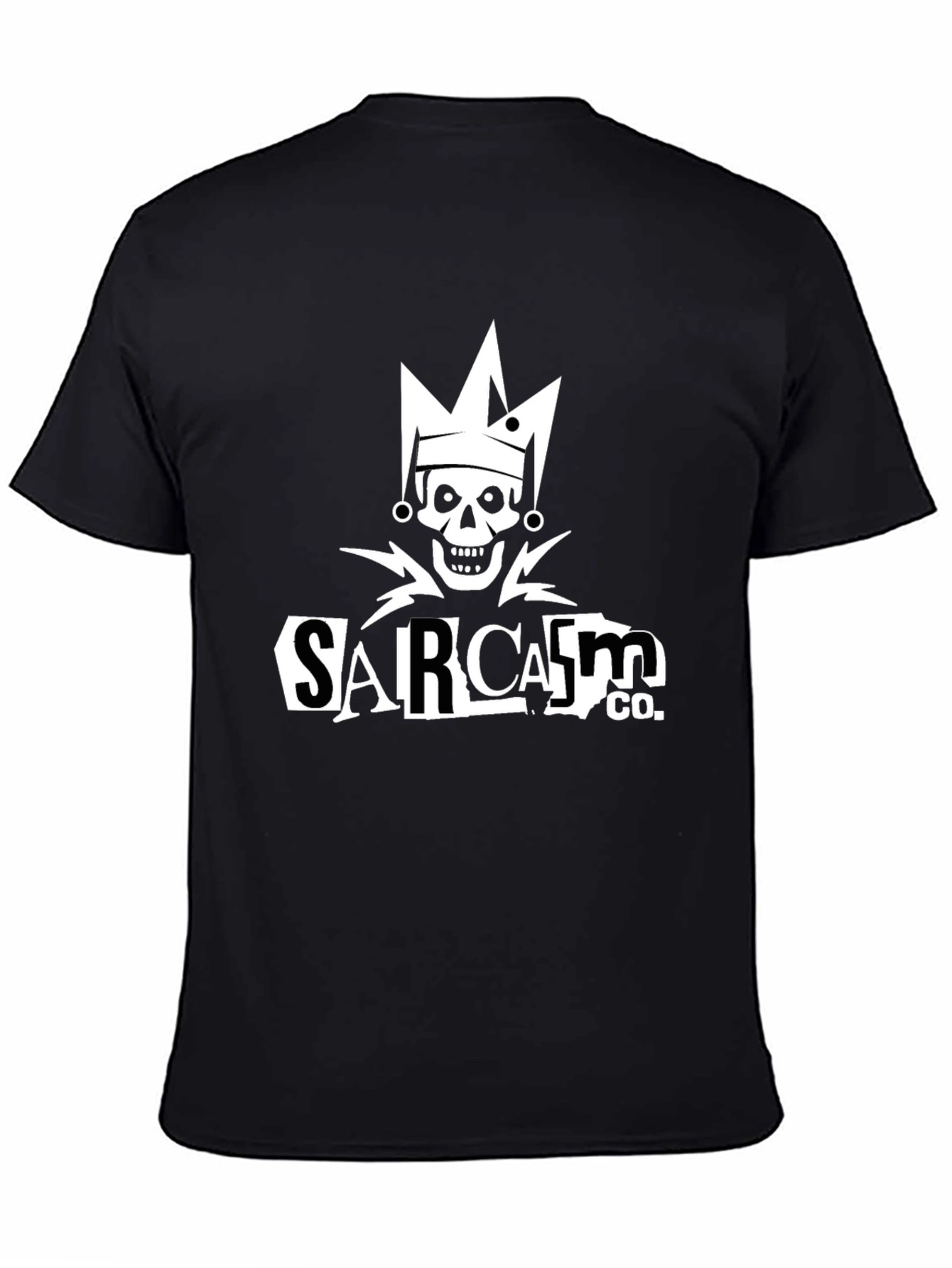 Sarcasm Co. Skull Graphic Black T-Shirt