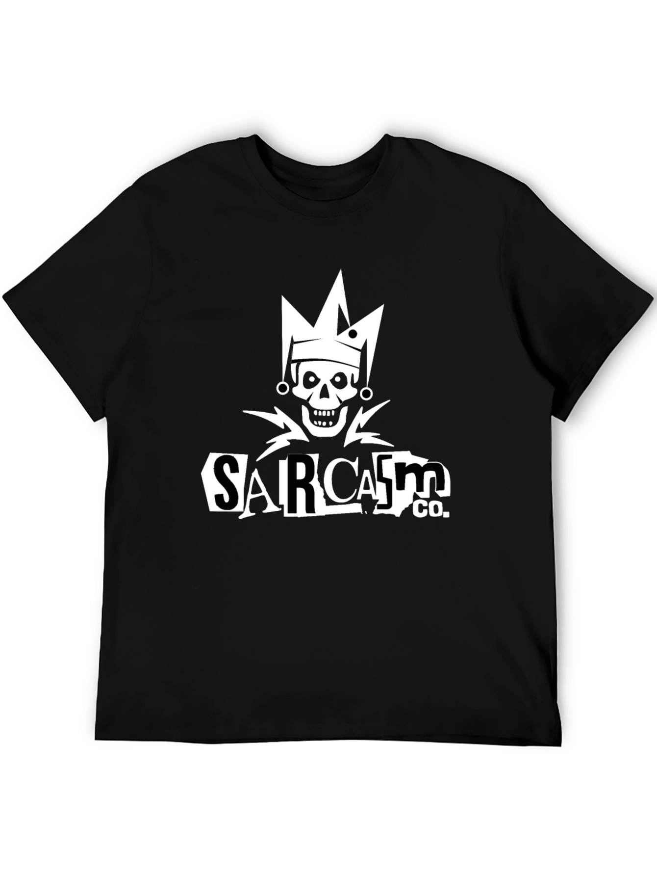 Sarcasm Co. Skull Graphic Black T-Shirt