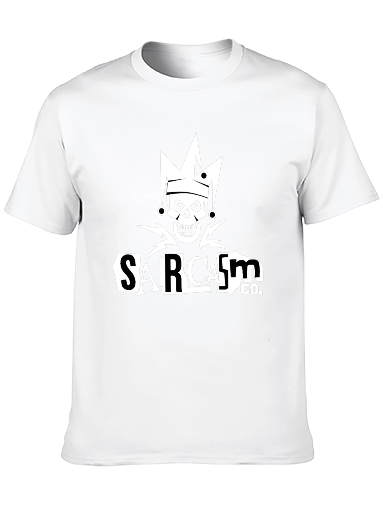 Sarcasm Co. Skull Graphic Black T-Shirt