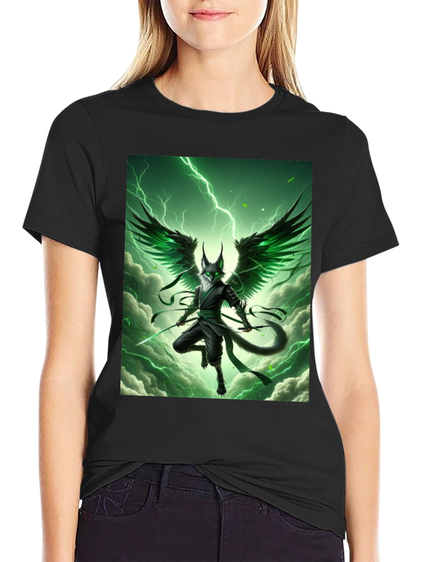 Mystic Green Winged Ninja T-Shirt