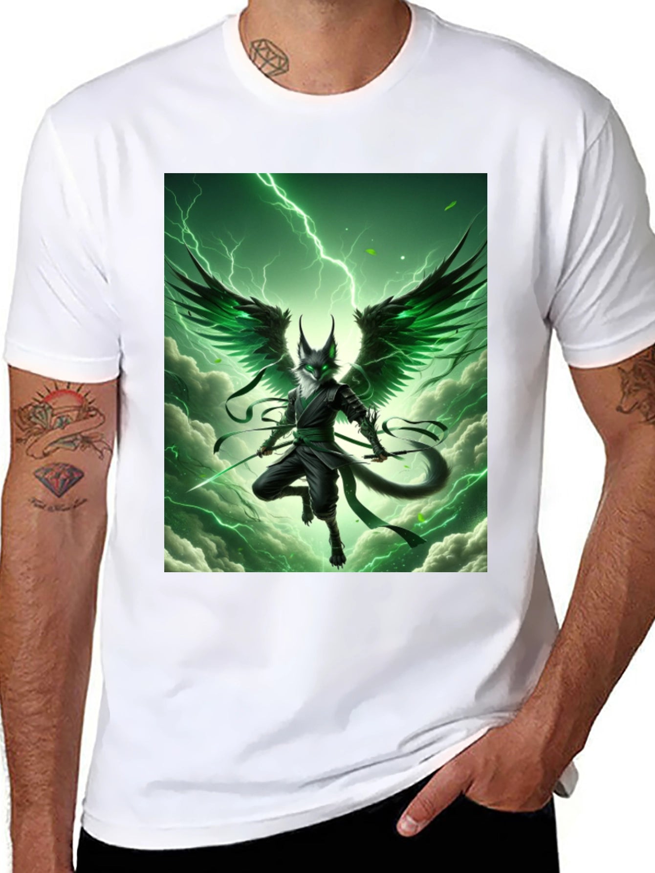 Mystic Green Winged Ninja T-Shirt