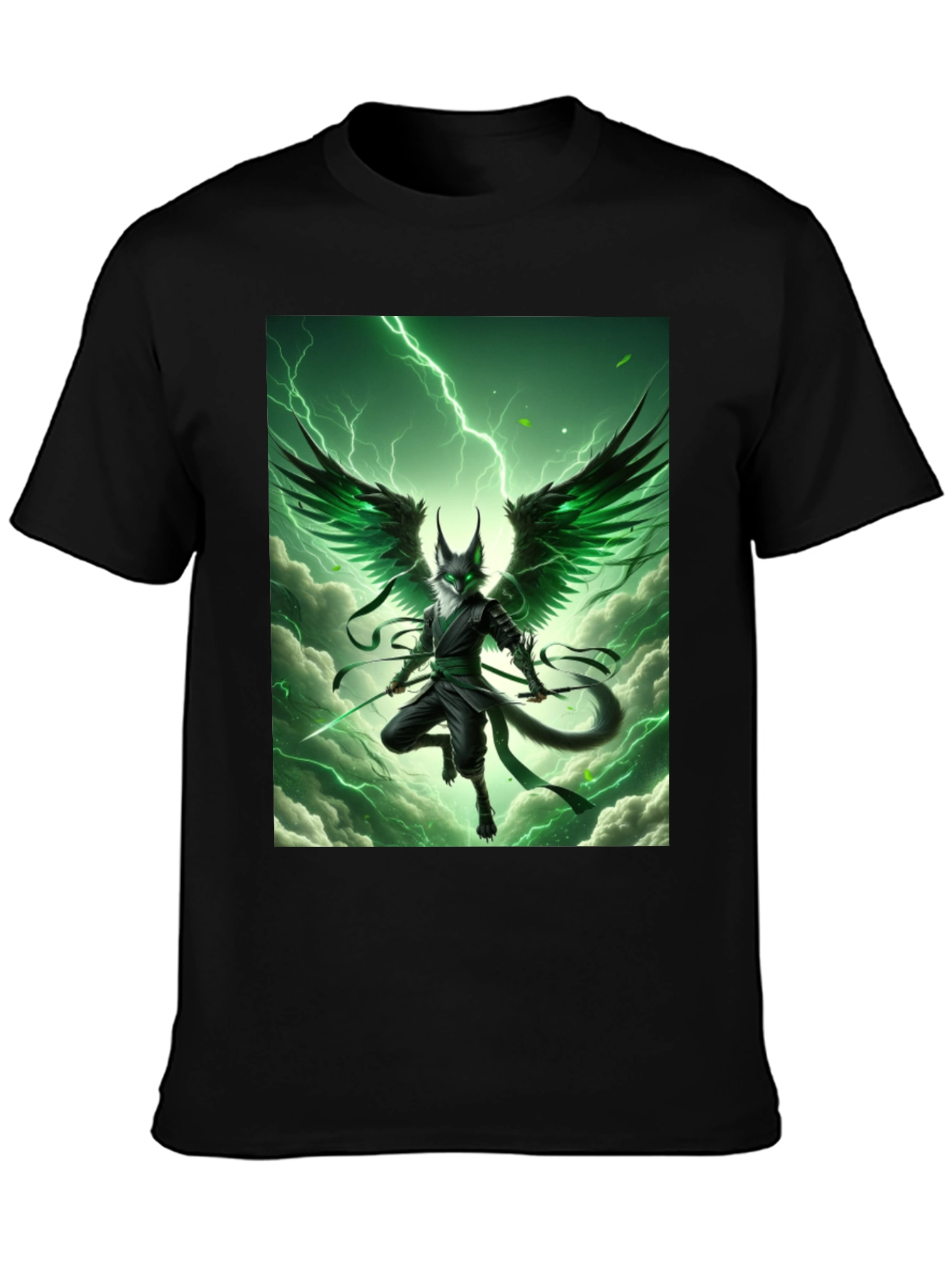 Mystic Green Winged Ninja T-Shirt