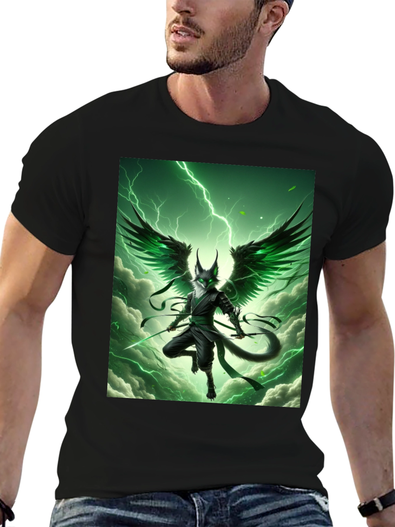Mystic Green Winged Ninja T-Shirt